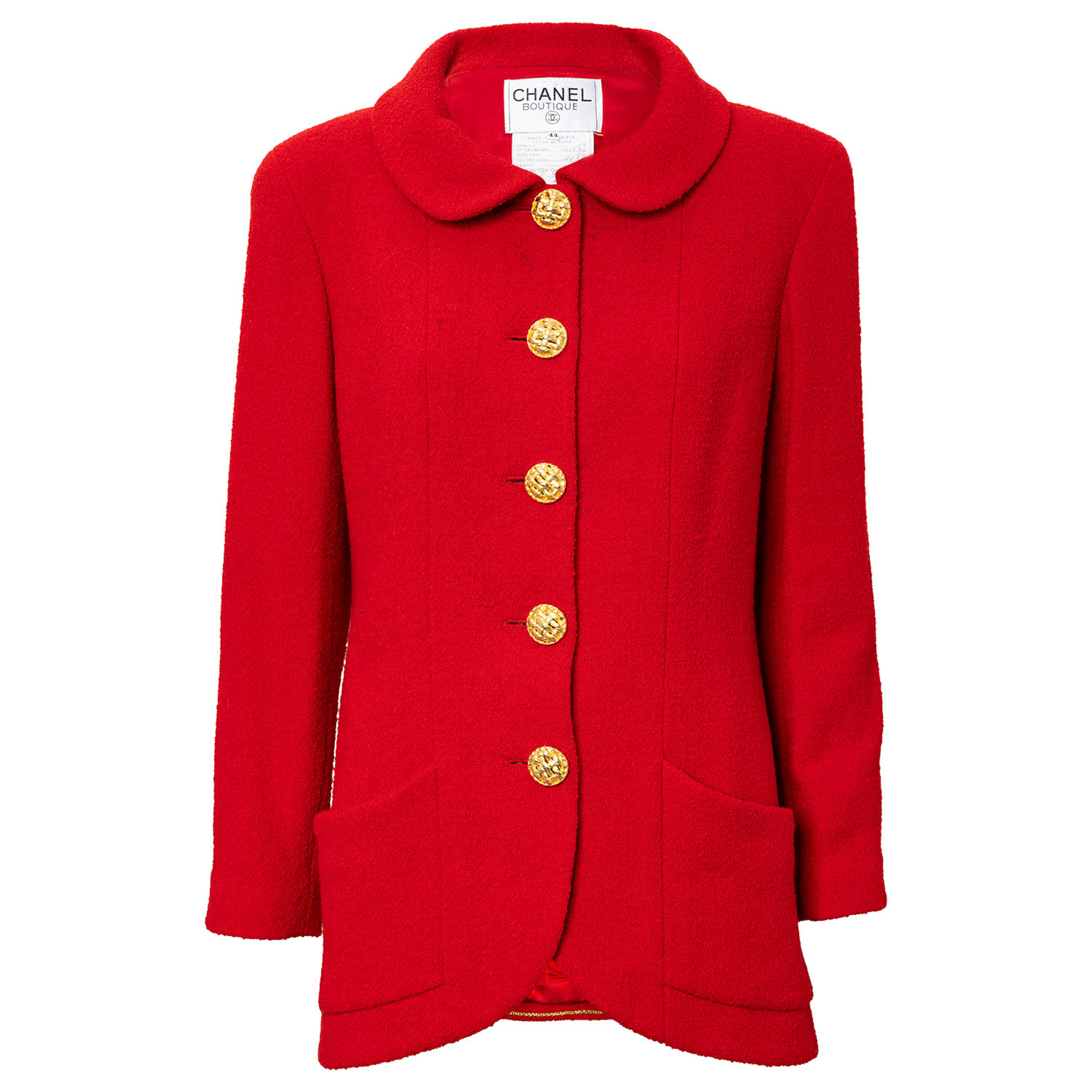 CHANEL BOUTIQUE VINTAGE Jacke, Gr. ca. 38/40, Koll.: 1992/29.