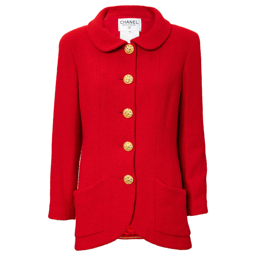 CHANEL BOUTIQUE VINTAGE Jacke, Gr. ca. 38/40, Koll.: 1992/29.
