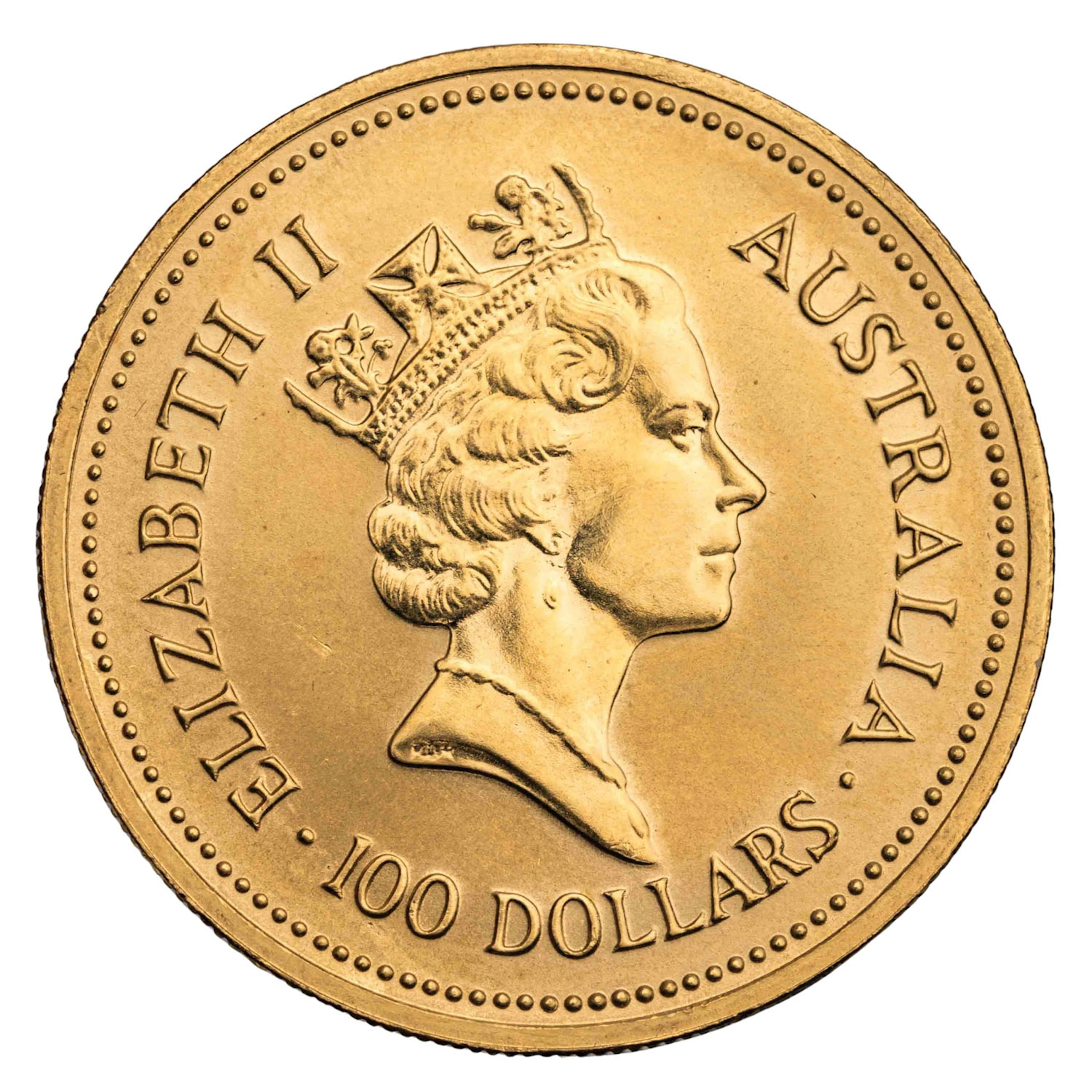Australien/Gold - 100 Dollars 1987, The Australian Nugget