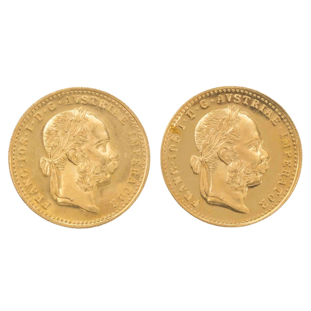 Österreich / GOLD – Franz Joseph I., 2 × 1 Dukat 1915/NP