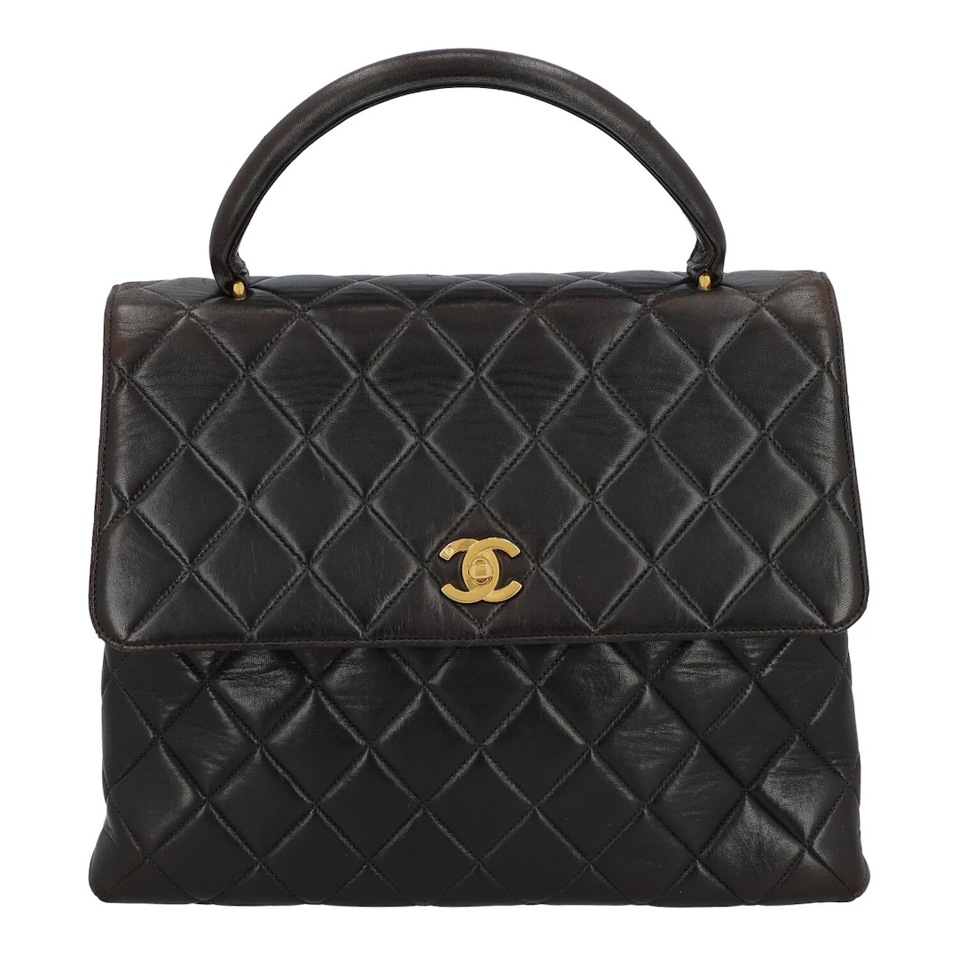 CHANEL VINTAGE Henkeltasche "TOP HANDLE", Koll.: 1996-1997.