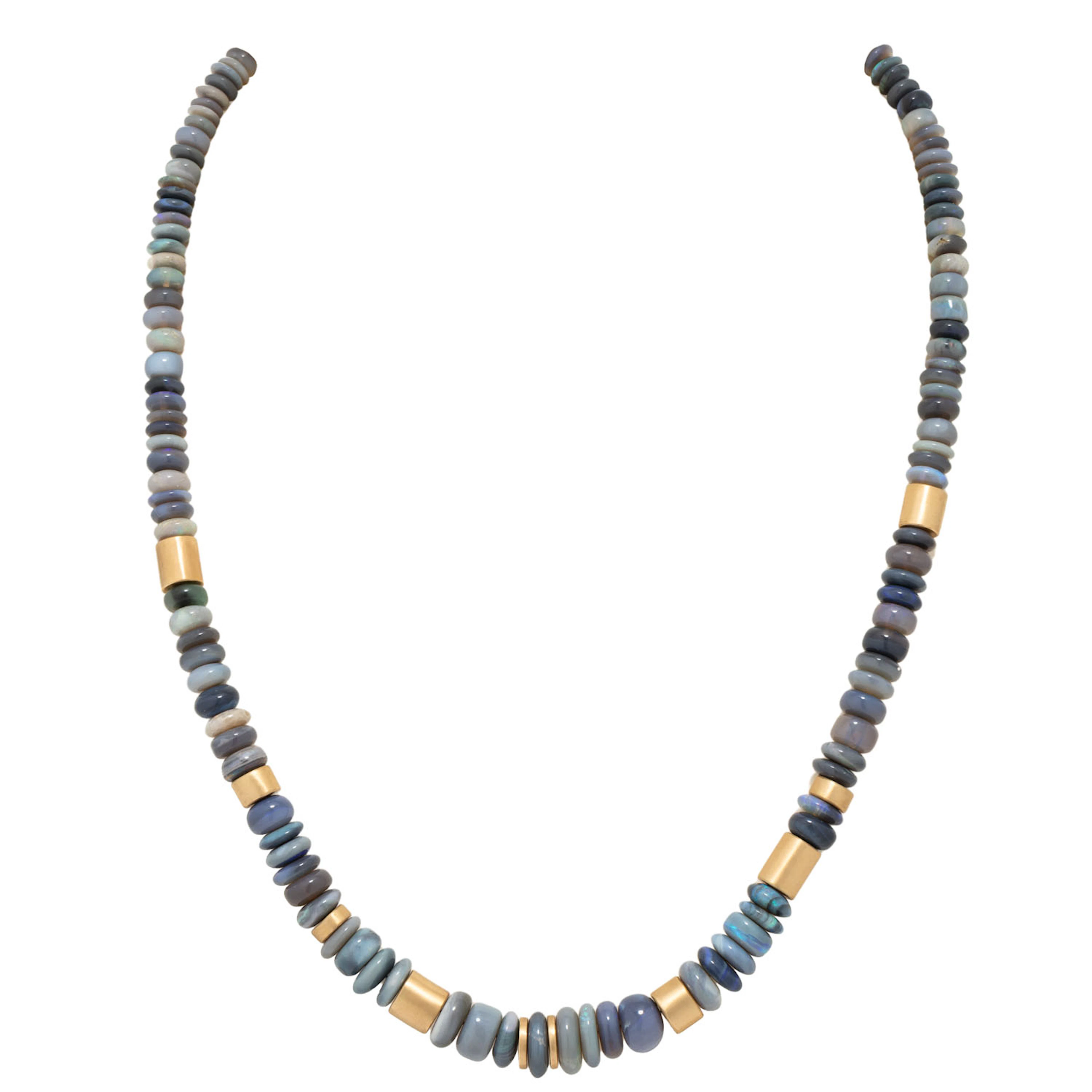 Collier aus Opalrondellen