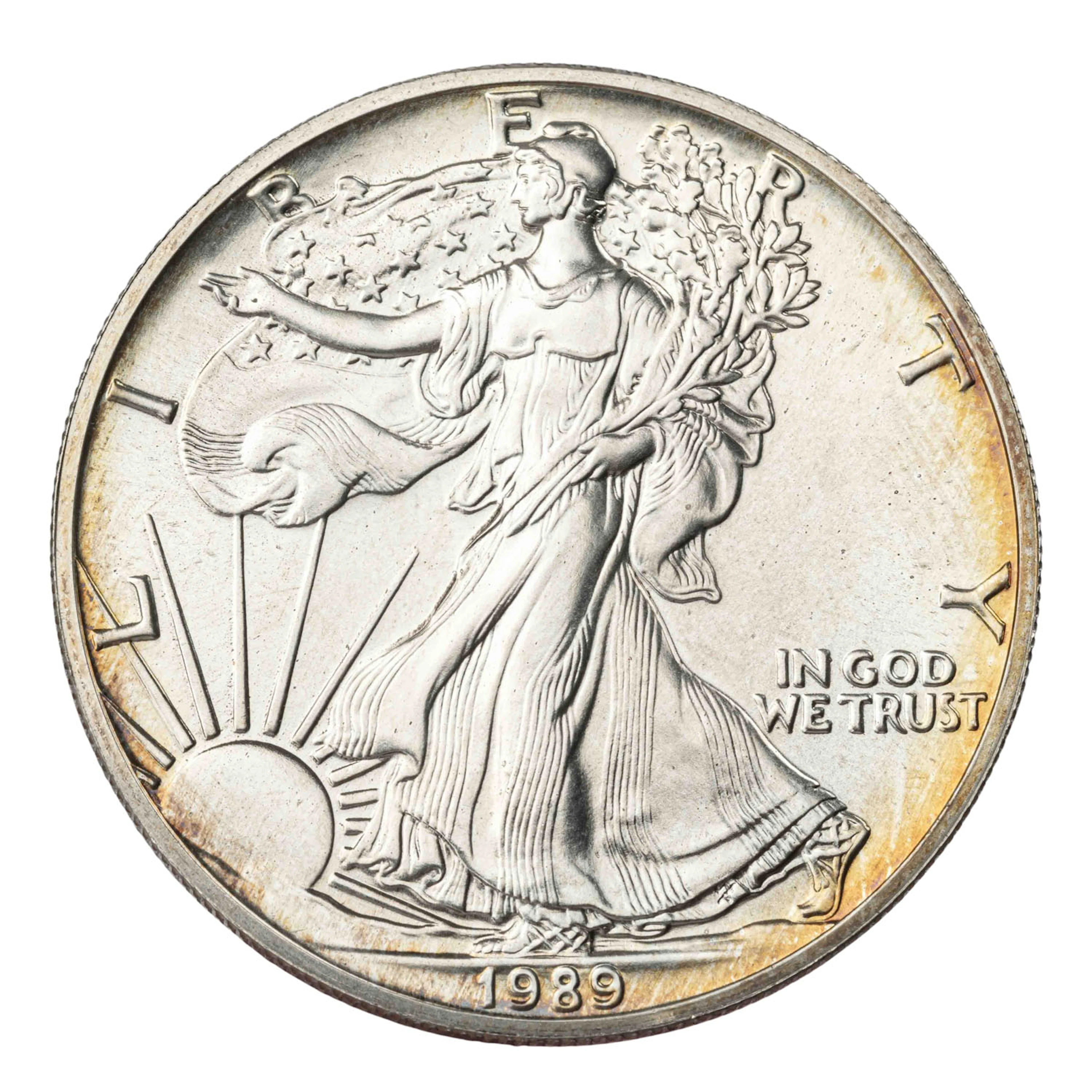USA/SILBER – 1 Dollar American Silver Eagle 1989, 1oz