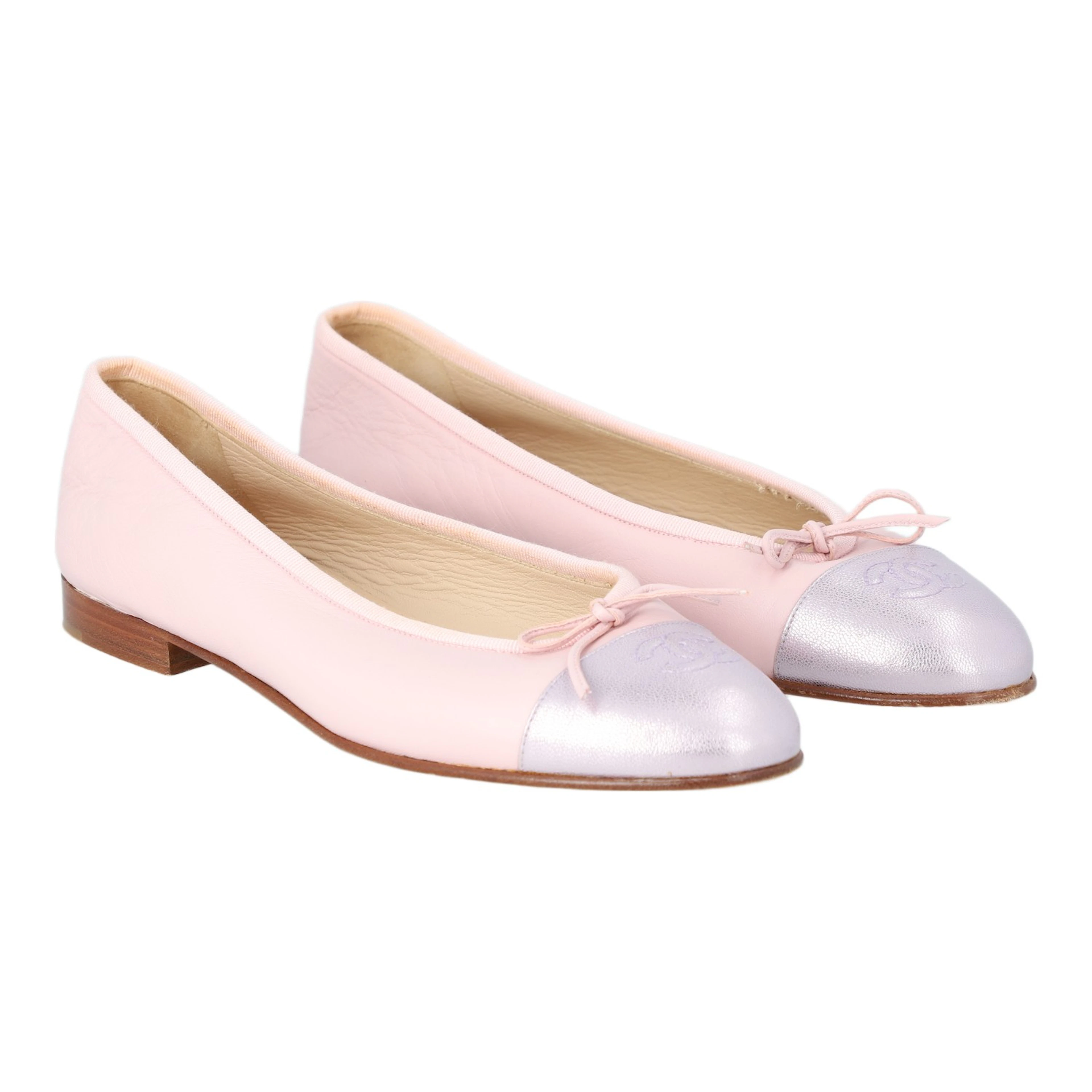 CHANEL VINTAGE Ballerinas, Gr. 38,5.