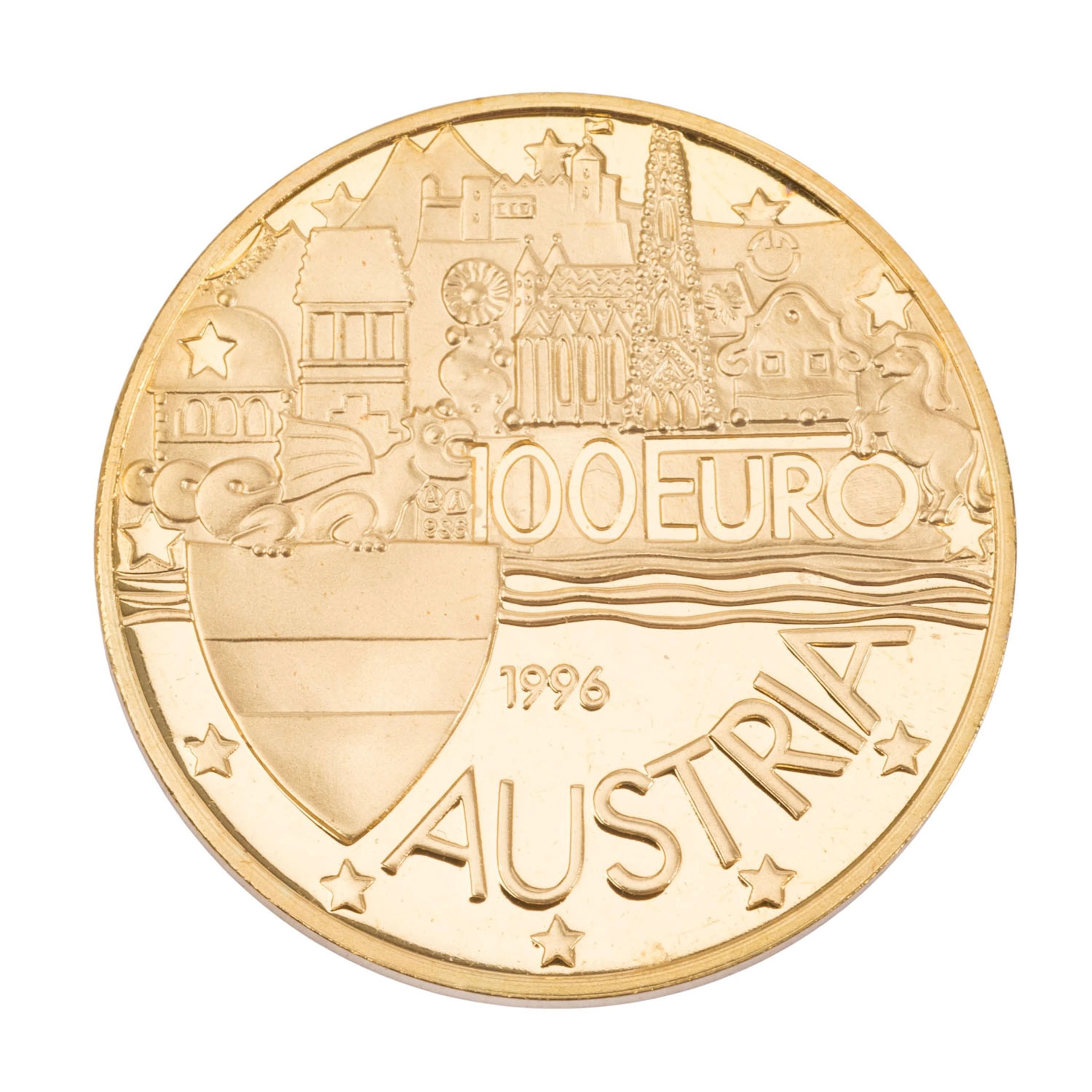 Österreich /GOLDPrägung - 100 EURO 1996 '1000 Jahre Ostarrichi' PP
