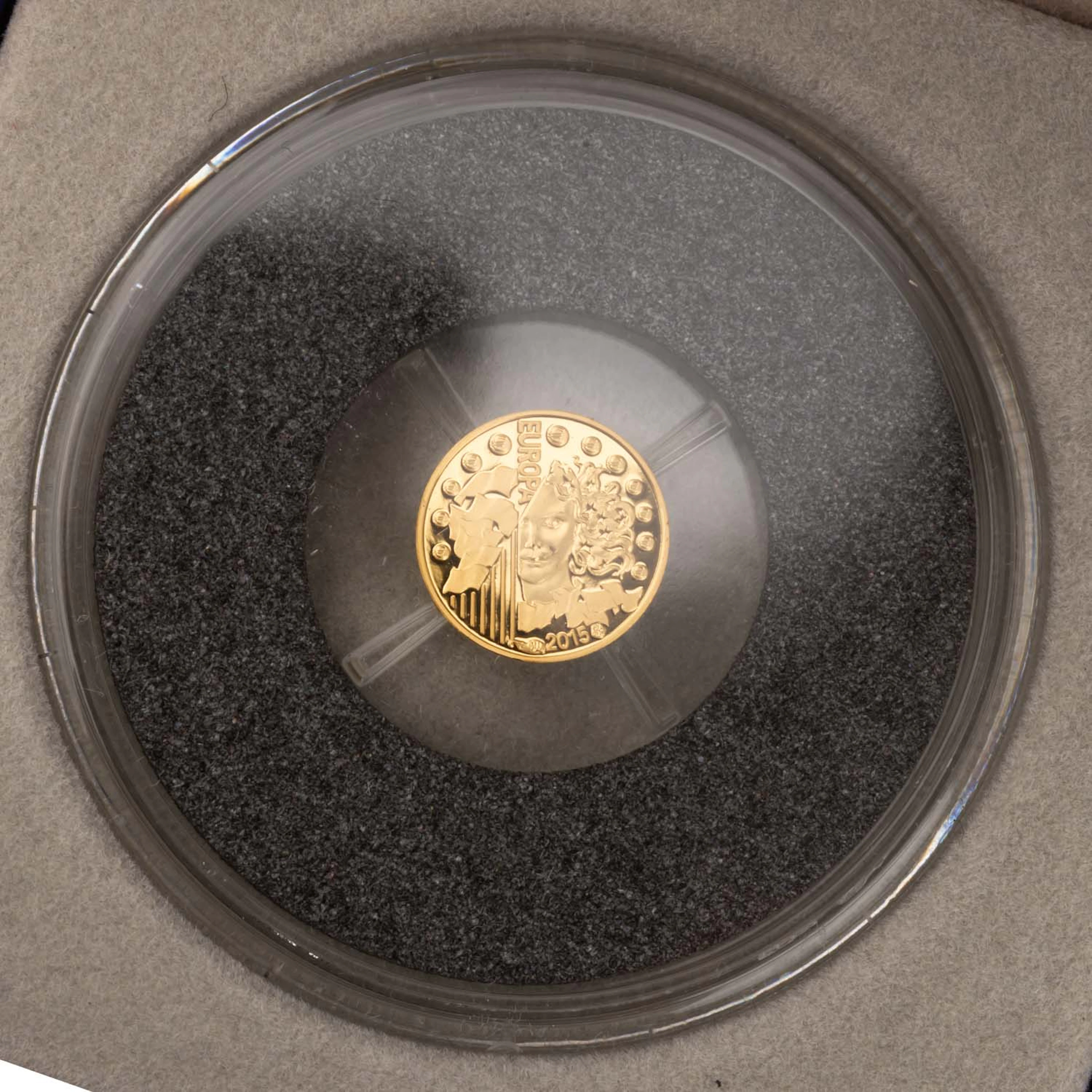 Frankreich - 5€ Gold 'Der Frieden in Europa' 2015 PP
