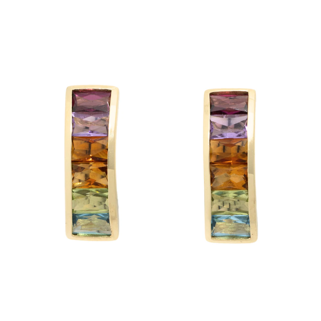 H.STERN Ohrstecker mit Edelsteinen zus. ca. 4,2 ct