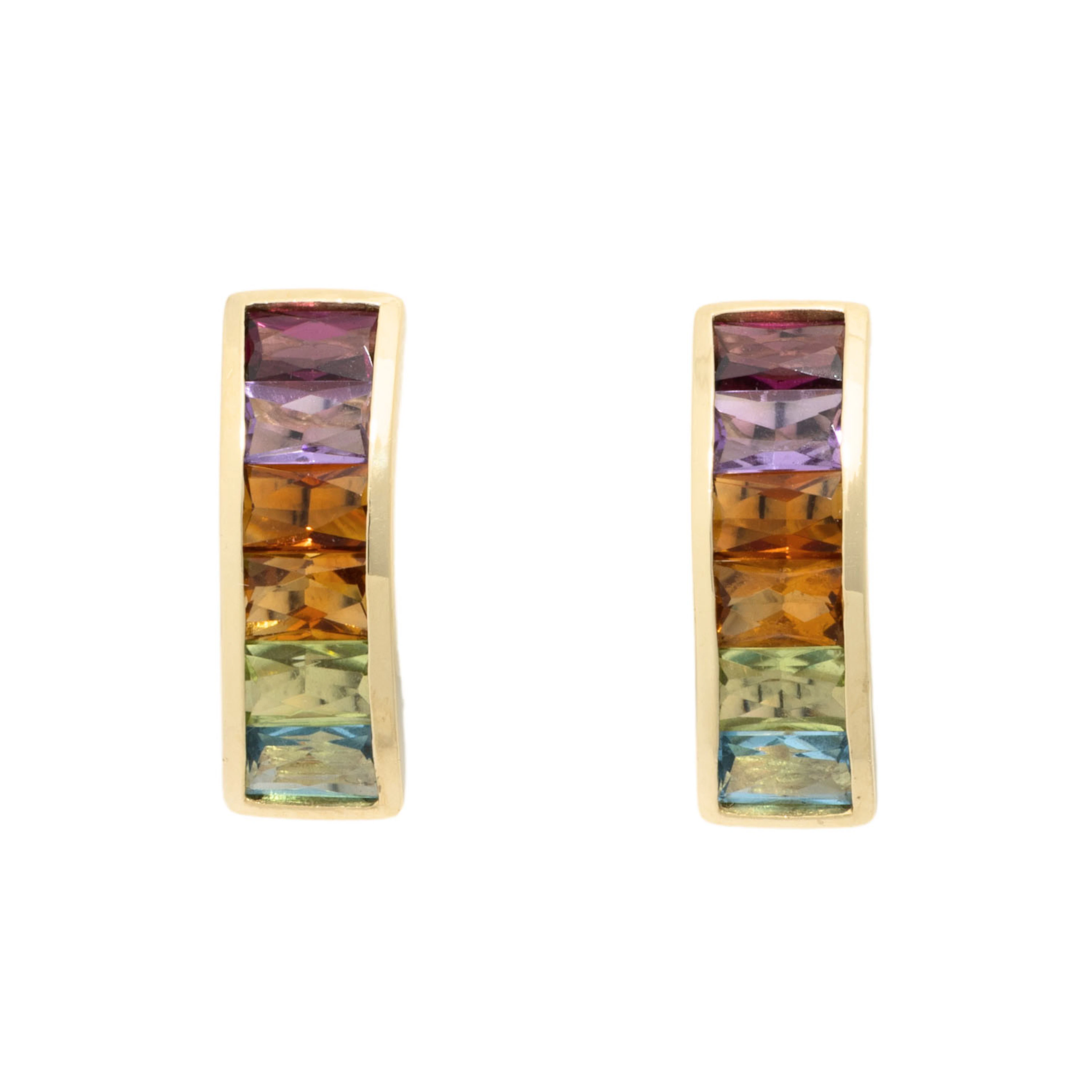 H.STERN Ohrstecker mit Edelsteinen zus. ca. 4,2 ct