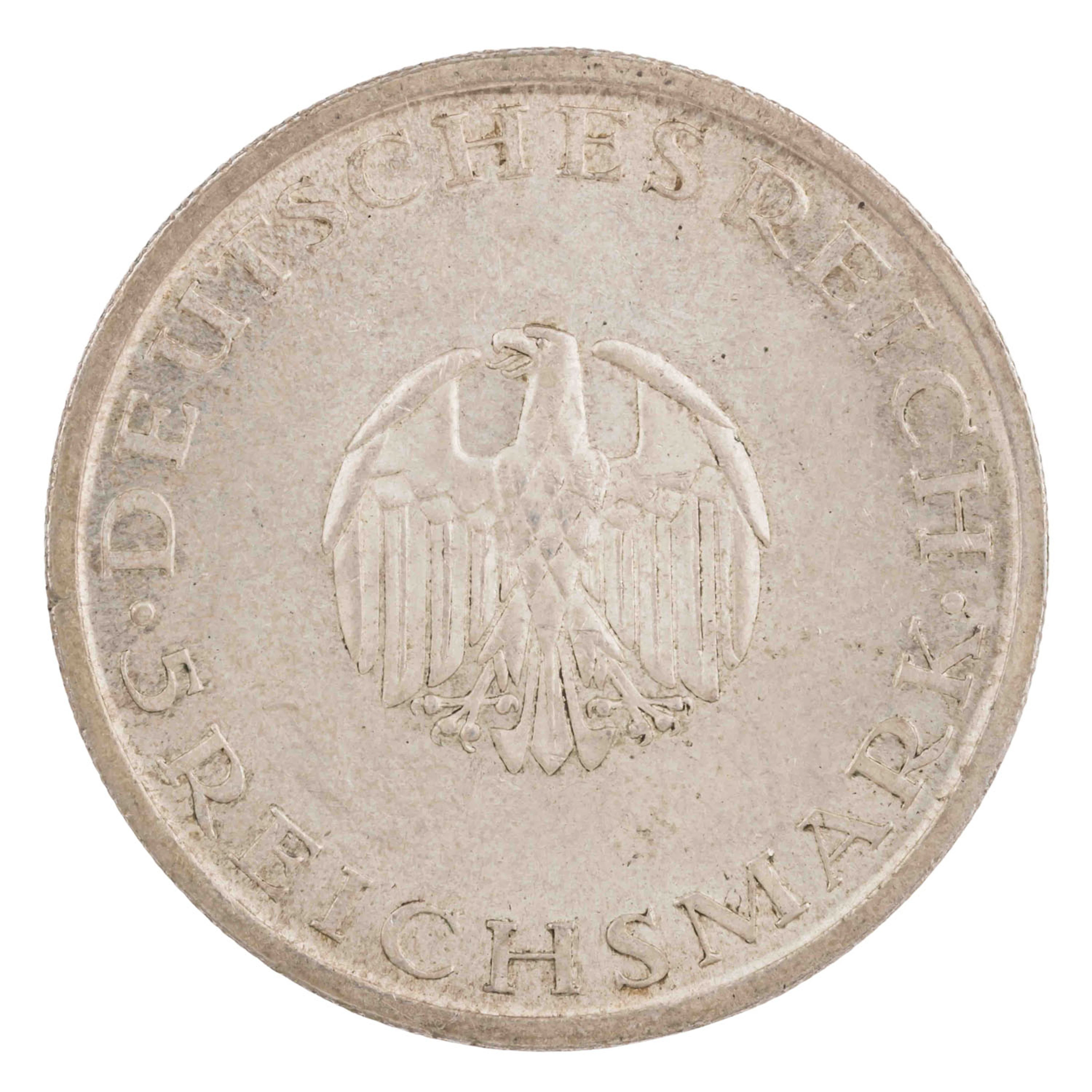 Weimarer Republik/SILBER 5 Reichsmark 1929/F "Lessing"