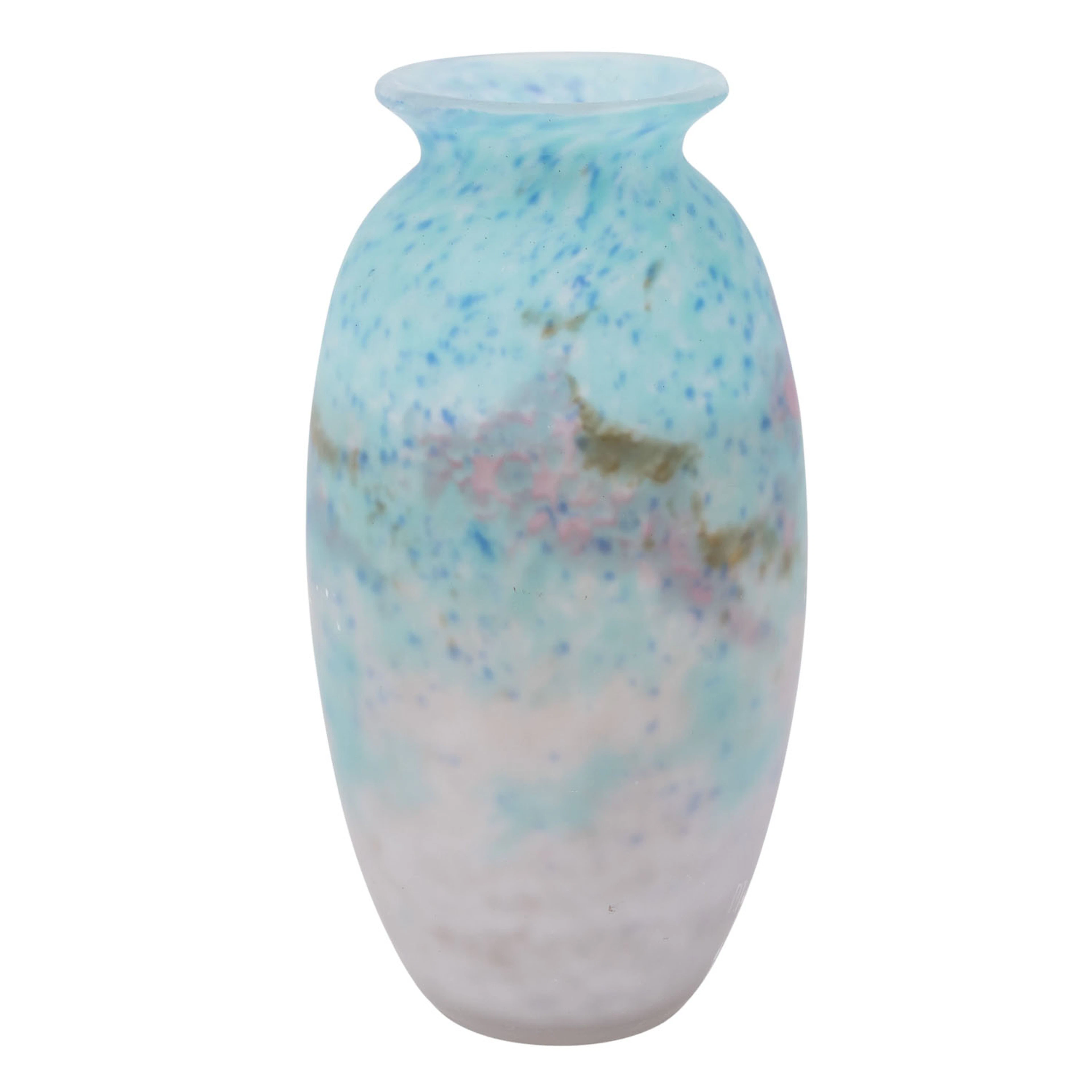 MÜLLER FRÈRES "Art-Déco-Vase mit Pulvereinschmelzungen"