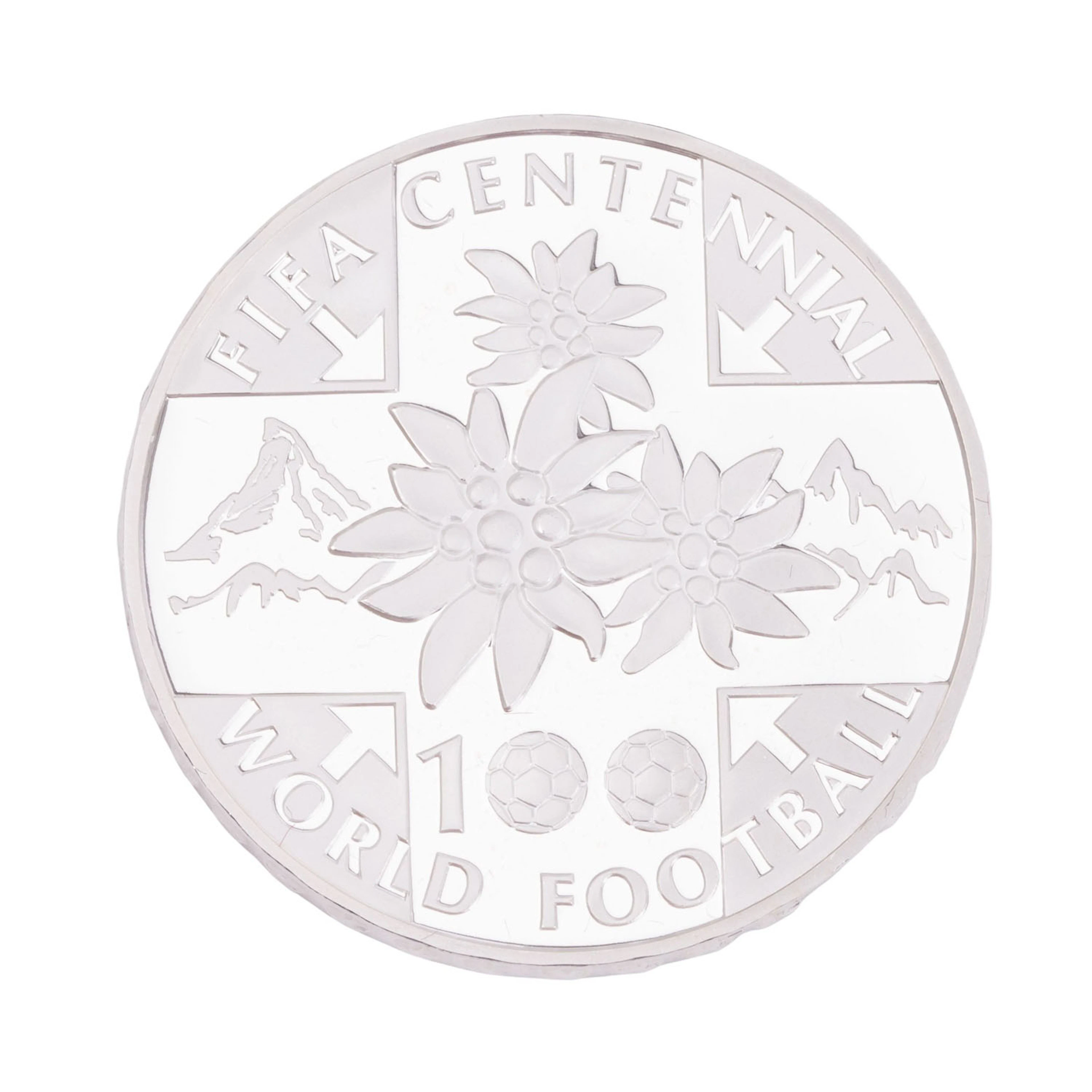 Schweiz/SILBER 20 Franken 2004/B "100 Jahre FIFA"