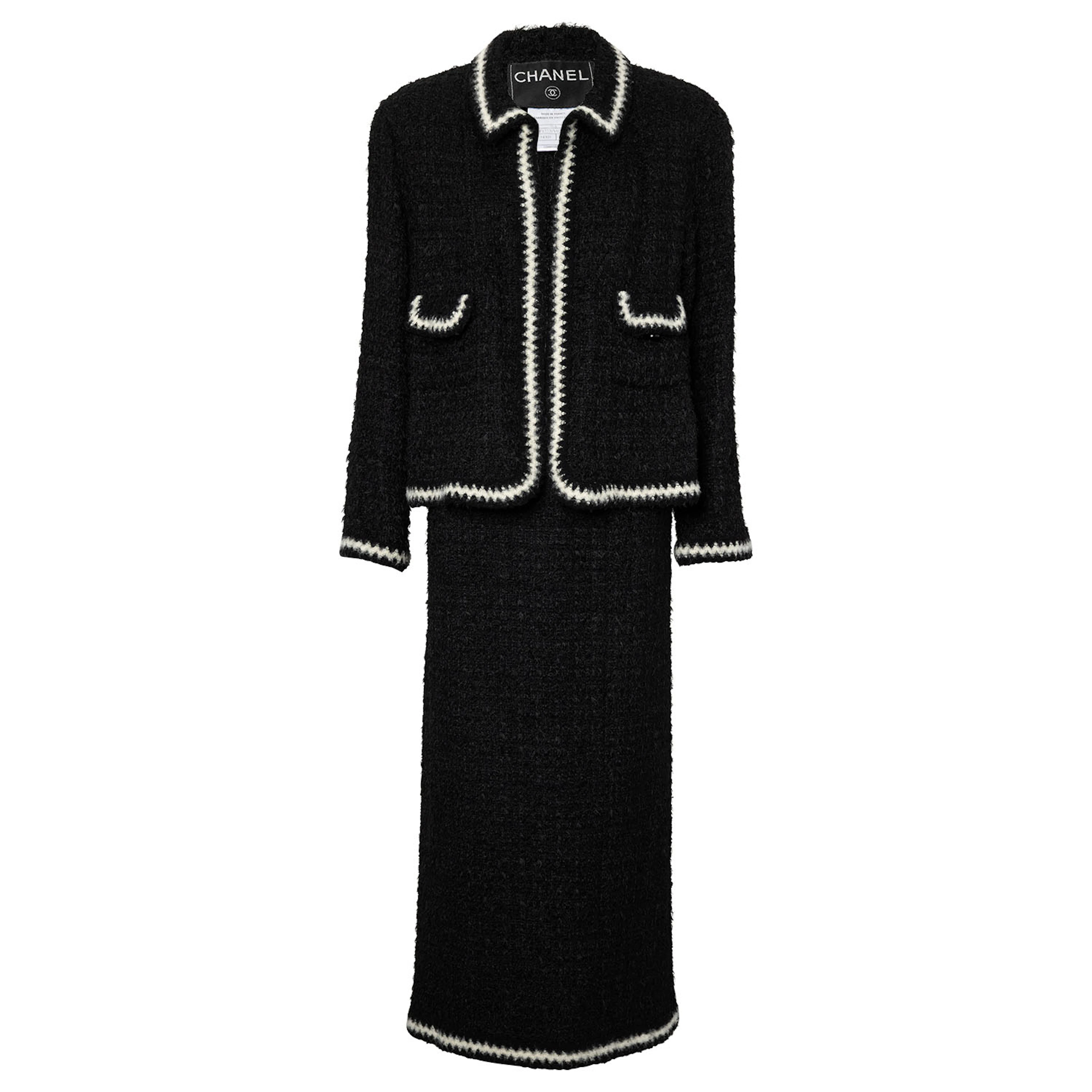 CHANEL VINTAGE Kostüm, Gr. ca. 38/40, Koll.: A1998.
