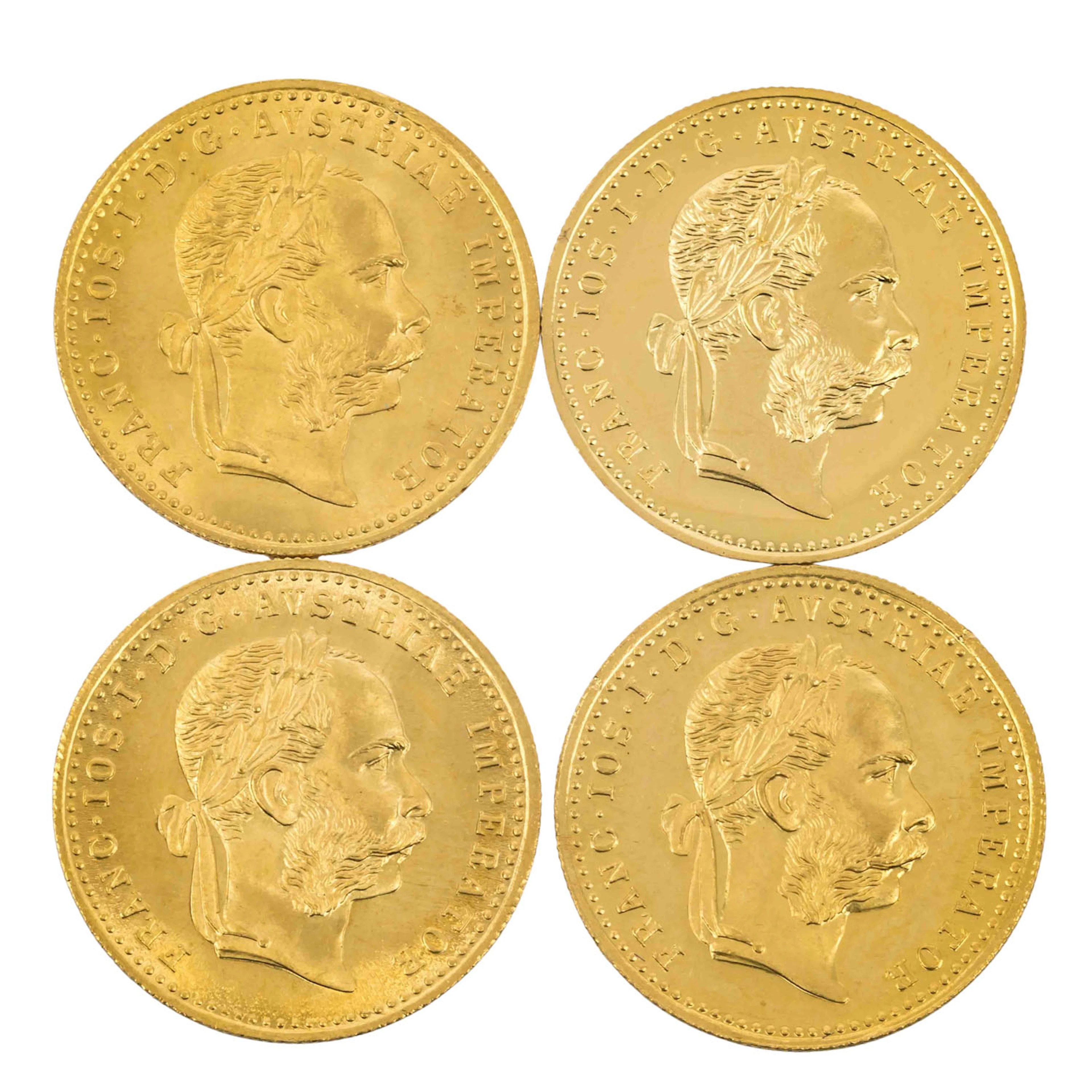 Österreich /GOLD, Fraz Josef I. - 4 x 1 Dukat 1915/NP