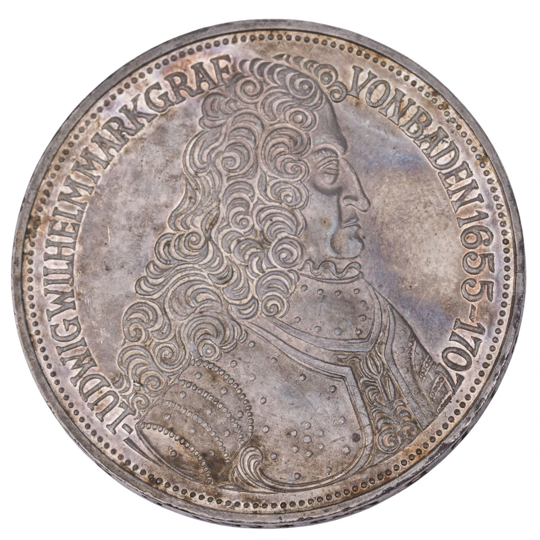 BRD/SILBER - 5 DM 1955/G "Markgraf von Baden"