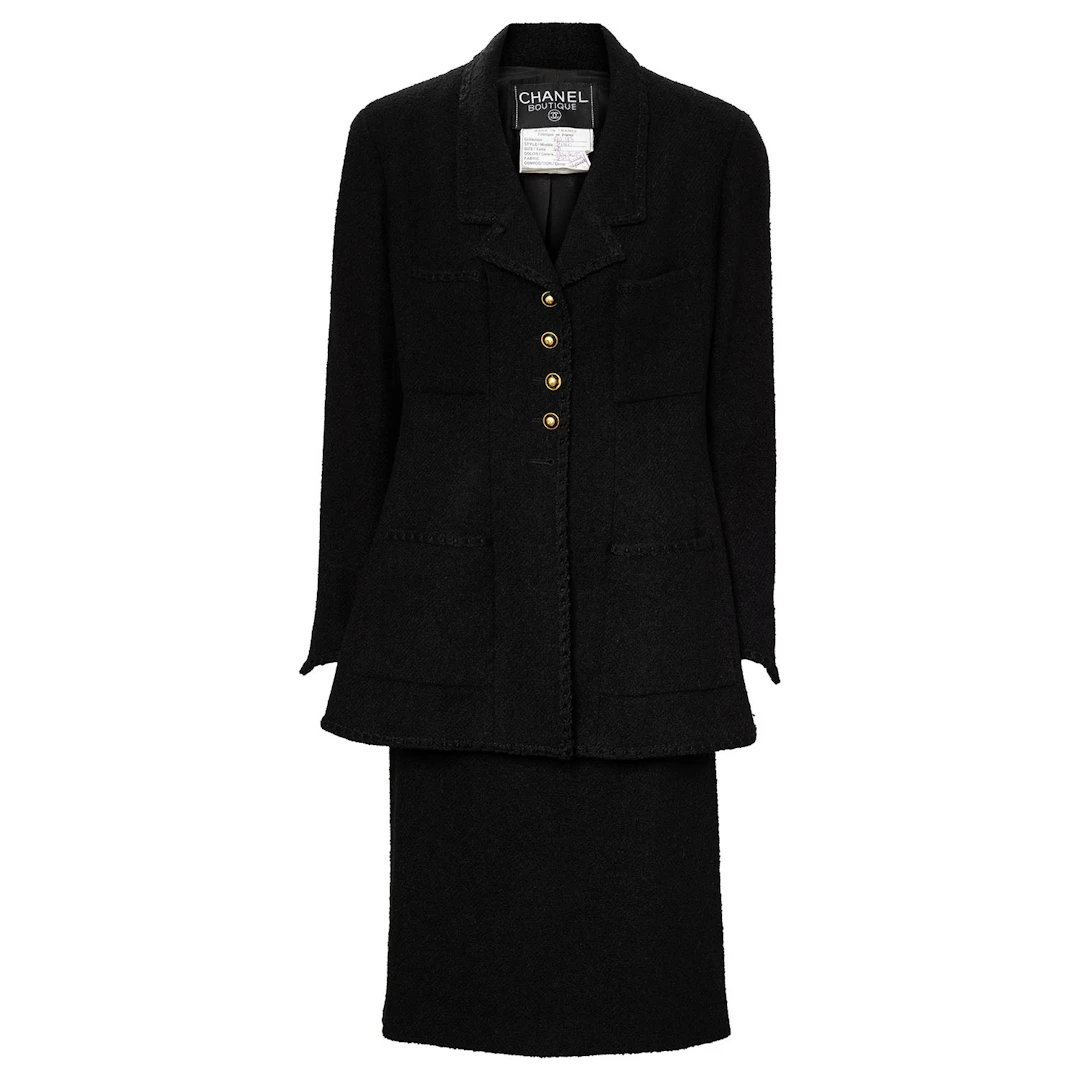 CHANEL BOUTIQUE VINTAGE Kostüm, Gr. 40 (fr. 42), Koll.: A1993.