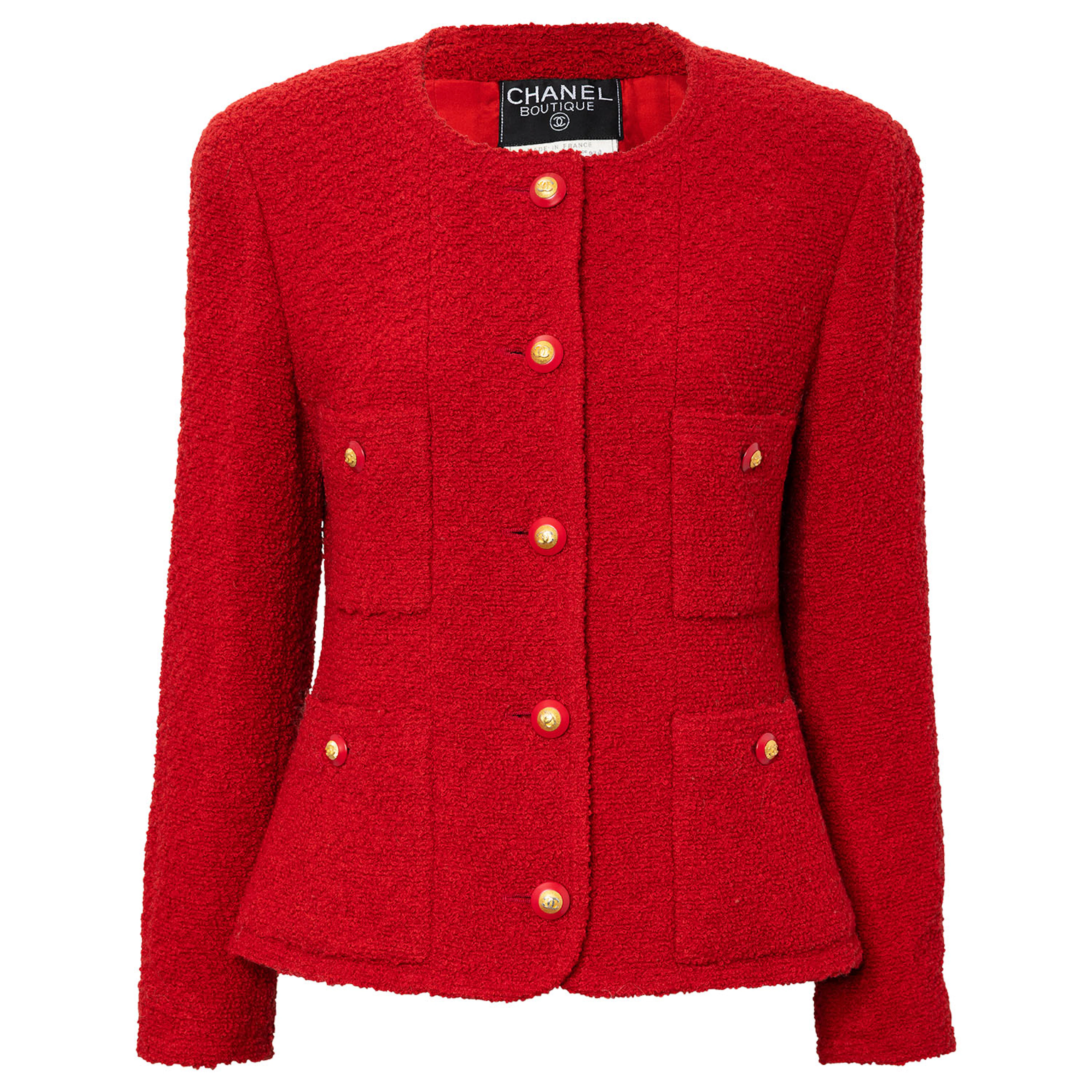 CHANEL BOUTIQUE VINTAGE Jacke, Gr. ca. 38/40, Koll.: A1993.