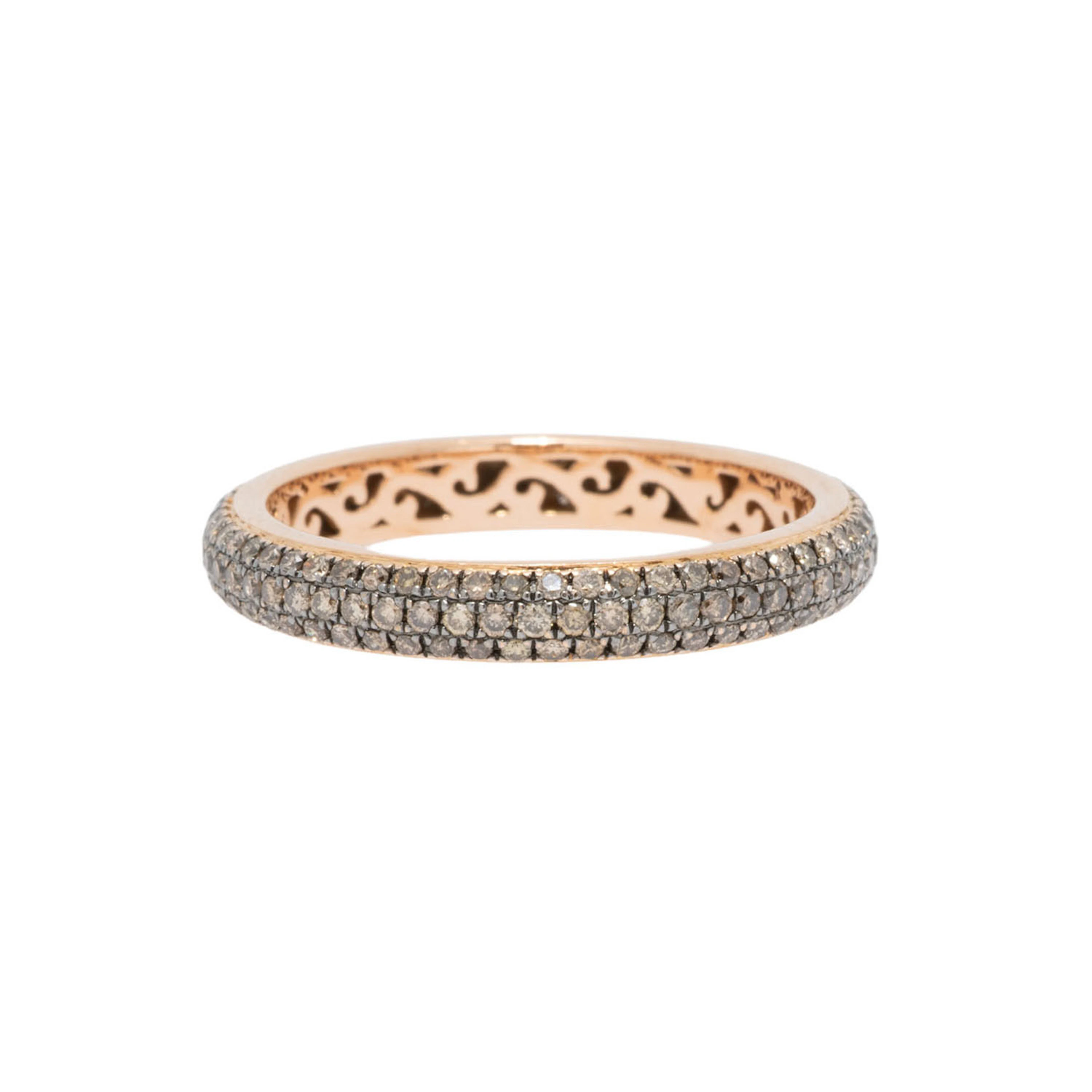 Ring mit braunen Brillanten