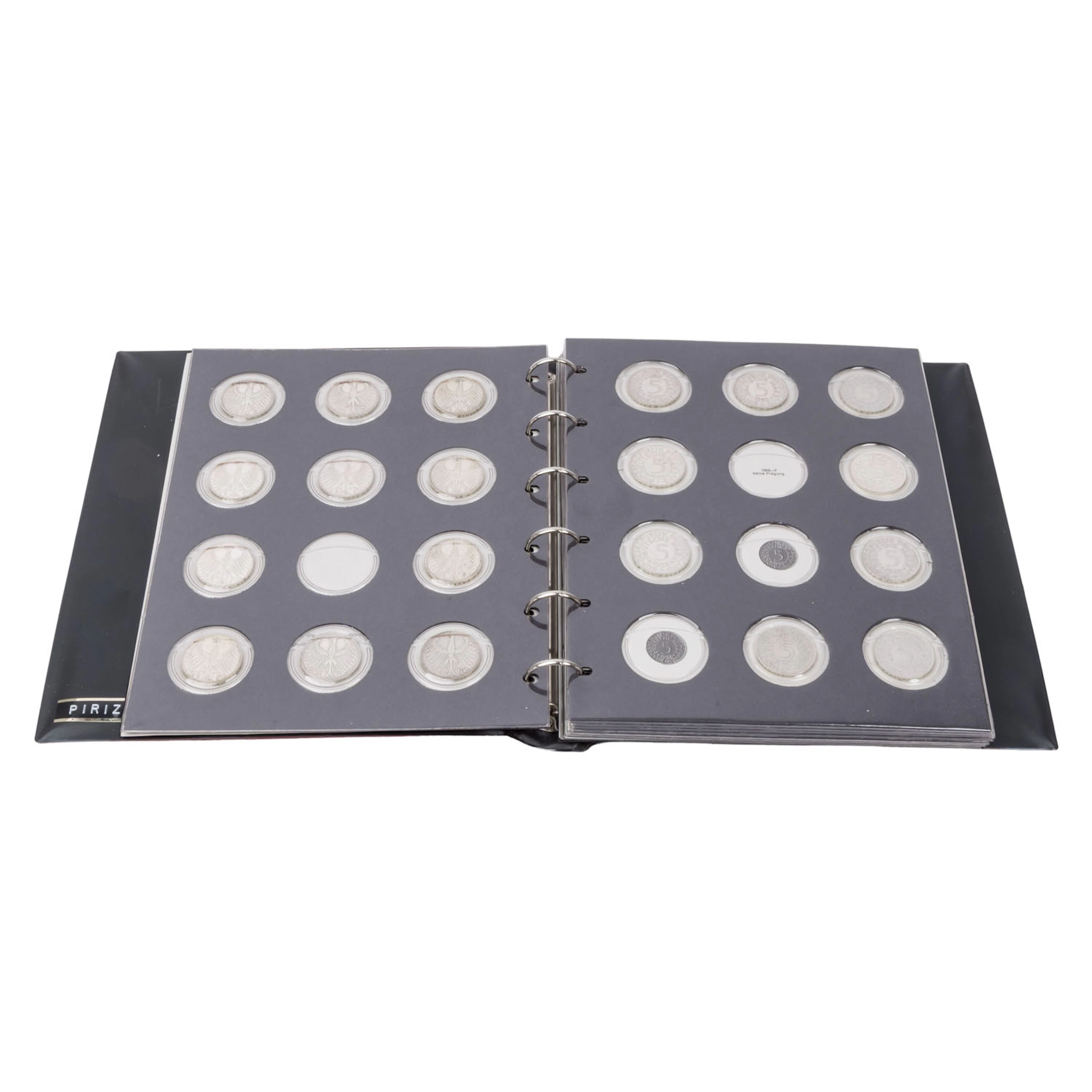 BRD / SILBER - Sammlung von 71 x 5 DM Adler