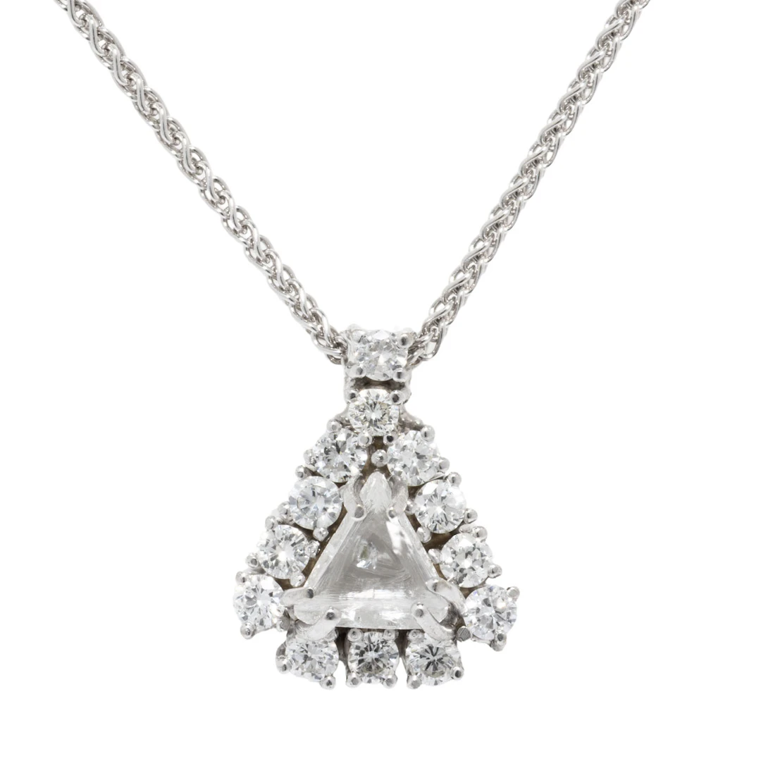 Collier mit Diamant und Brillanten