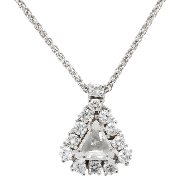 Collier mit Diamant und Brillanten