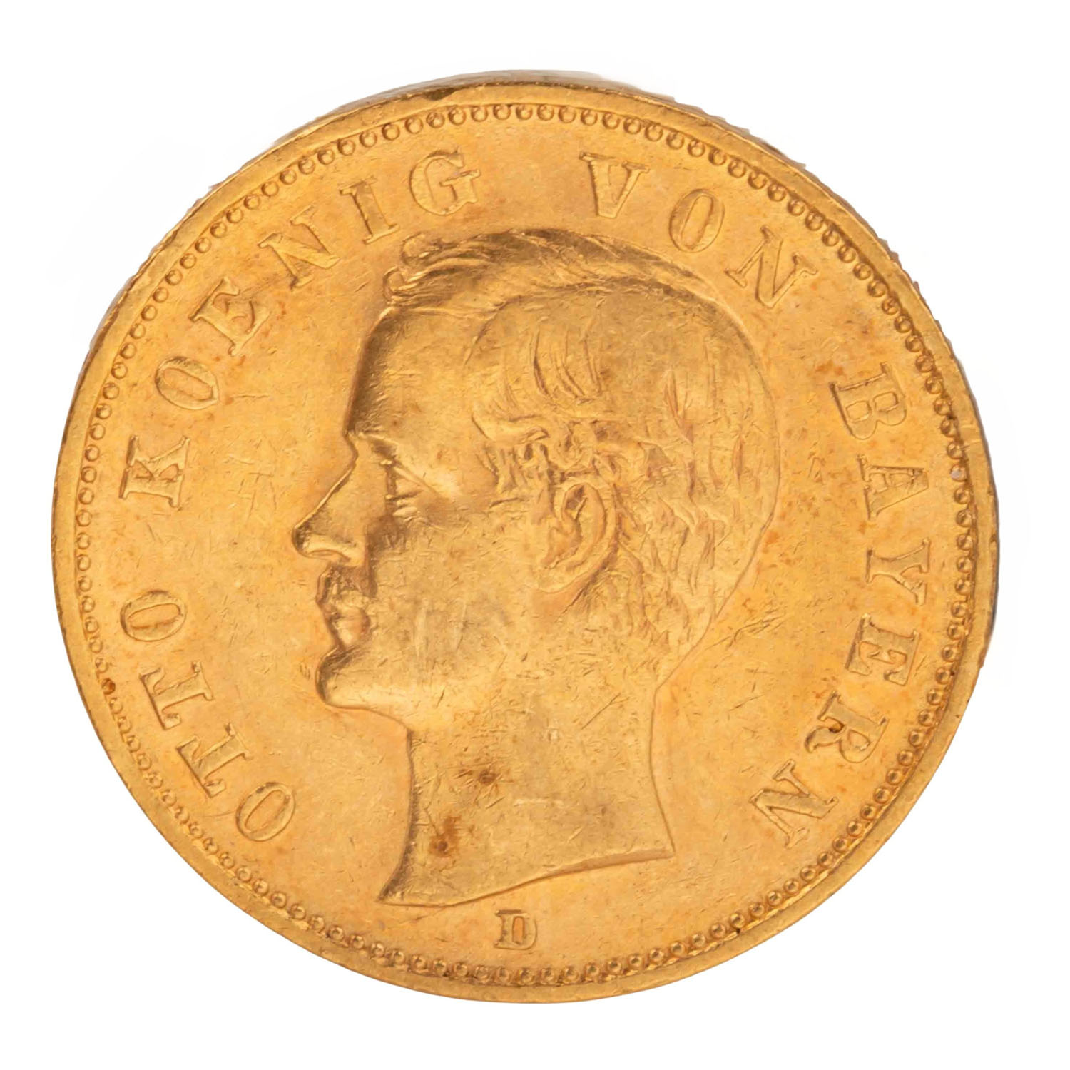 Dt. Kaiserreich /GOLD - Bayern, Otto (1886-1916) 20 Mark 1900-D