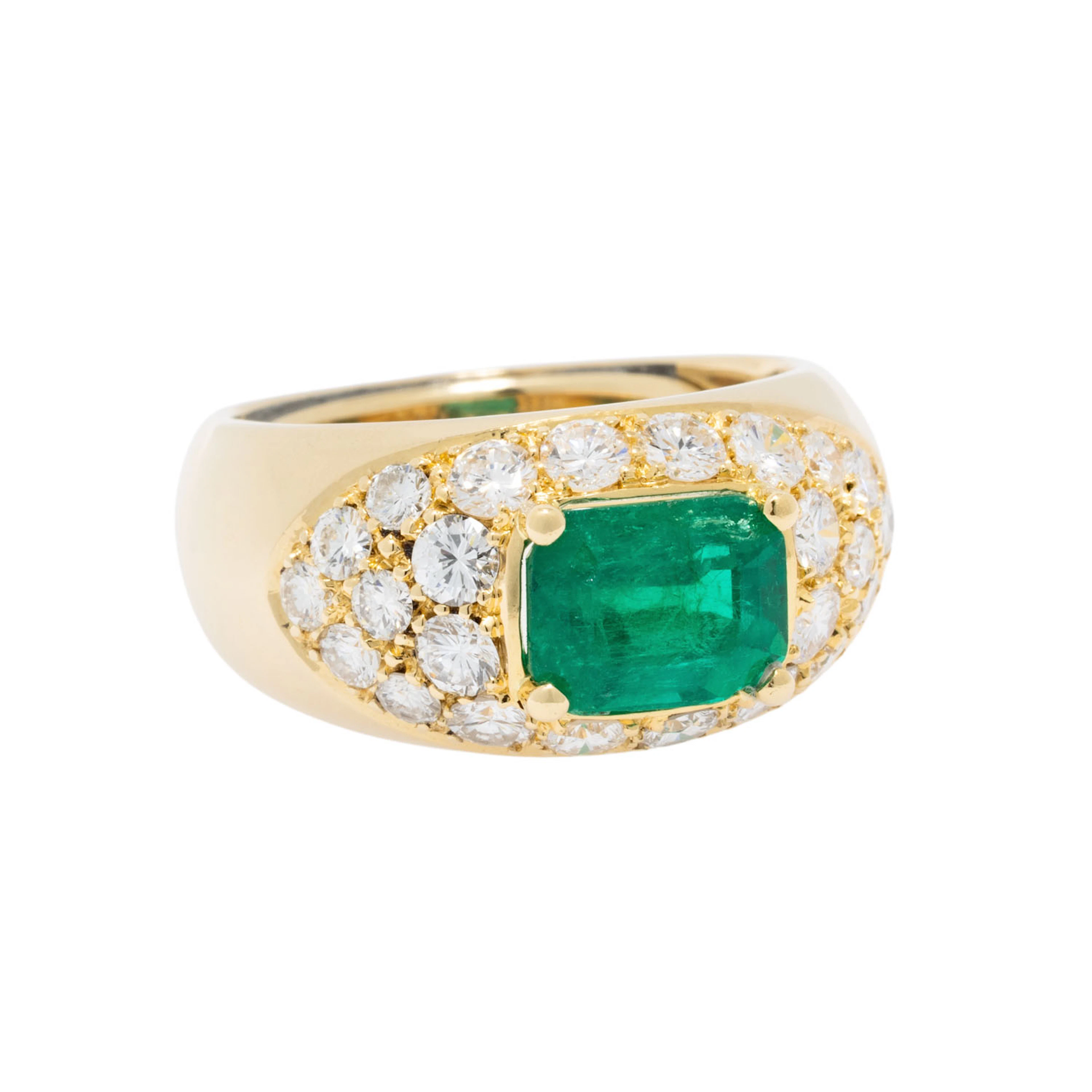 Ring mit Smaragd und Brillanten
