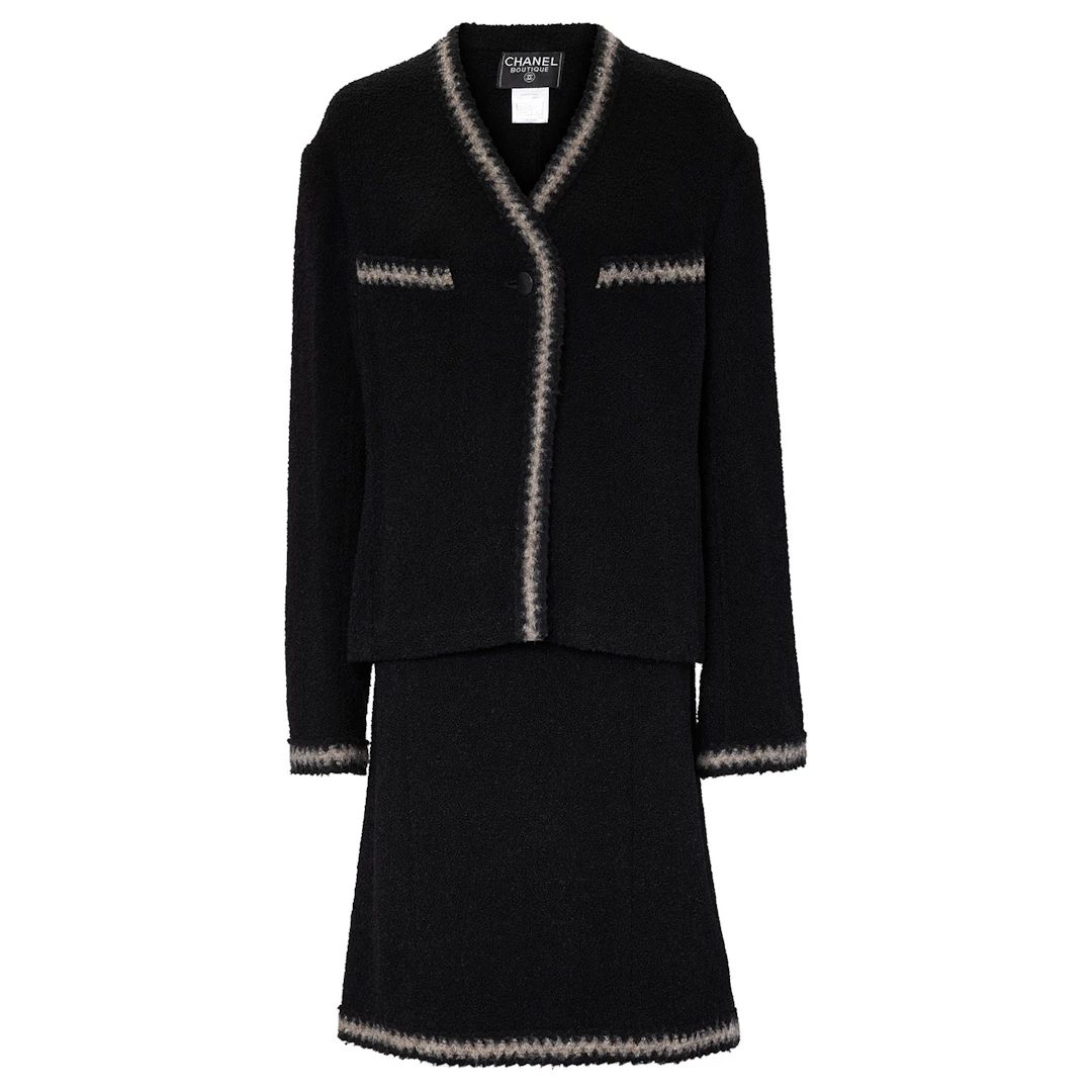 CHANEL BOUTIQUE VINTAGE Mantel, Gr. ca. 38/40, Koll.: A1998.