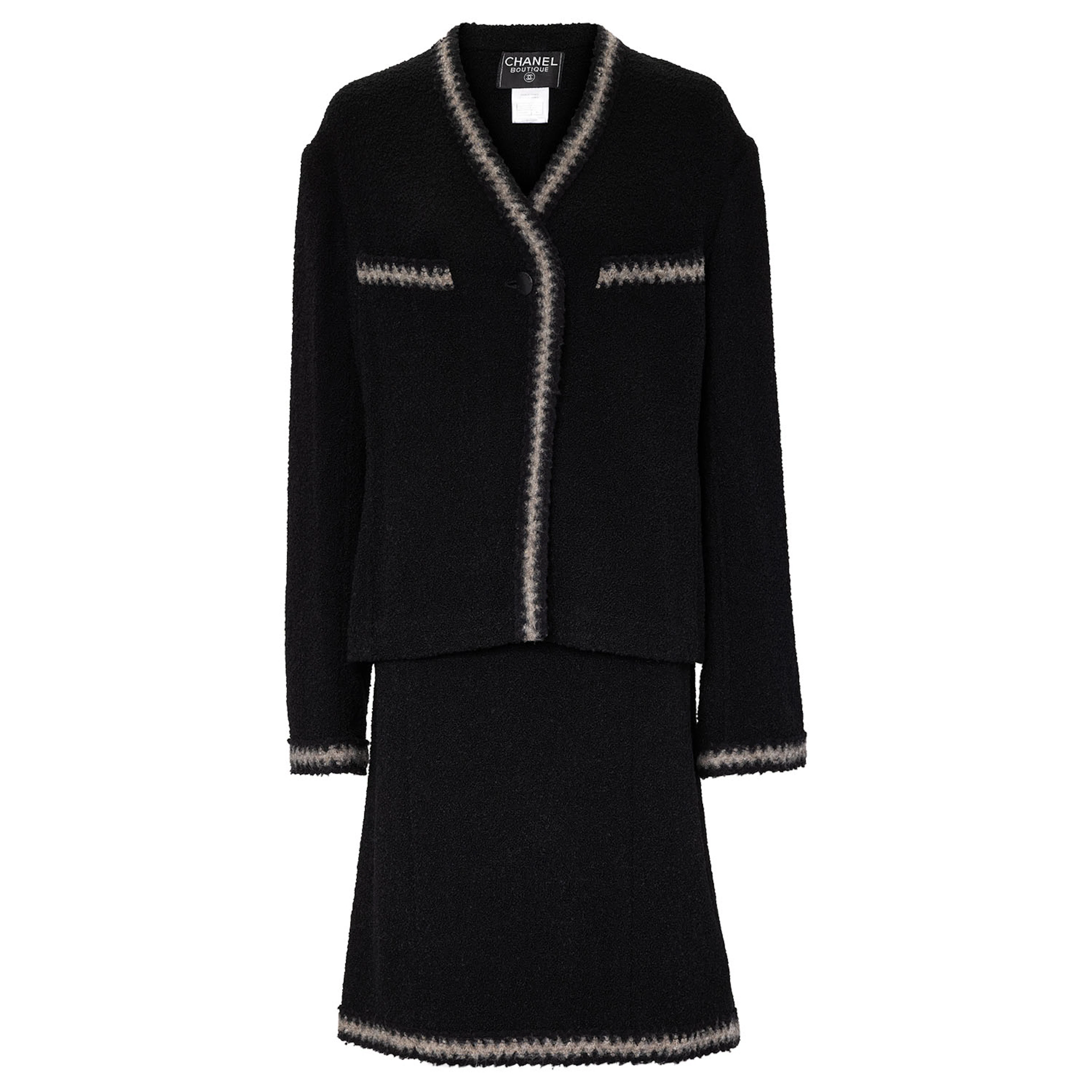 CHANEL BOUTIQUE VINTAGE Mantel, Gr. ca. 38/40, Koll.: A1998.