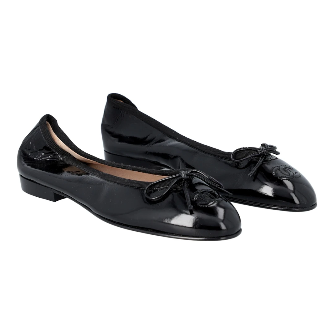 CHANEL VINTAGE Ballerinas, Gr. 38,5.