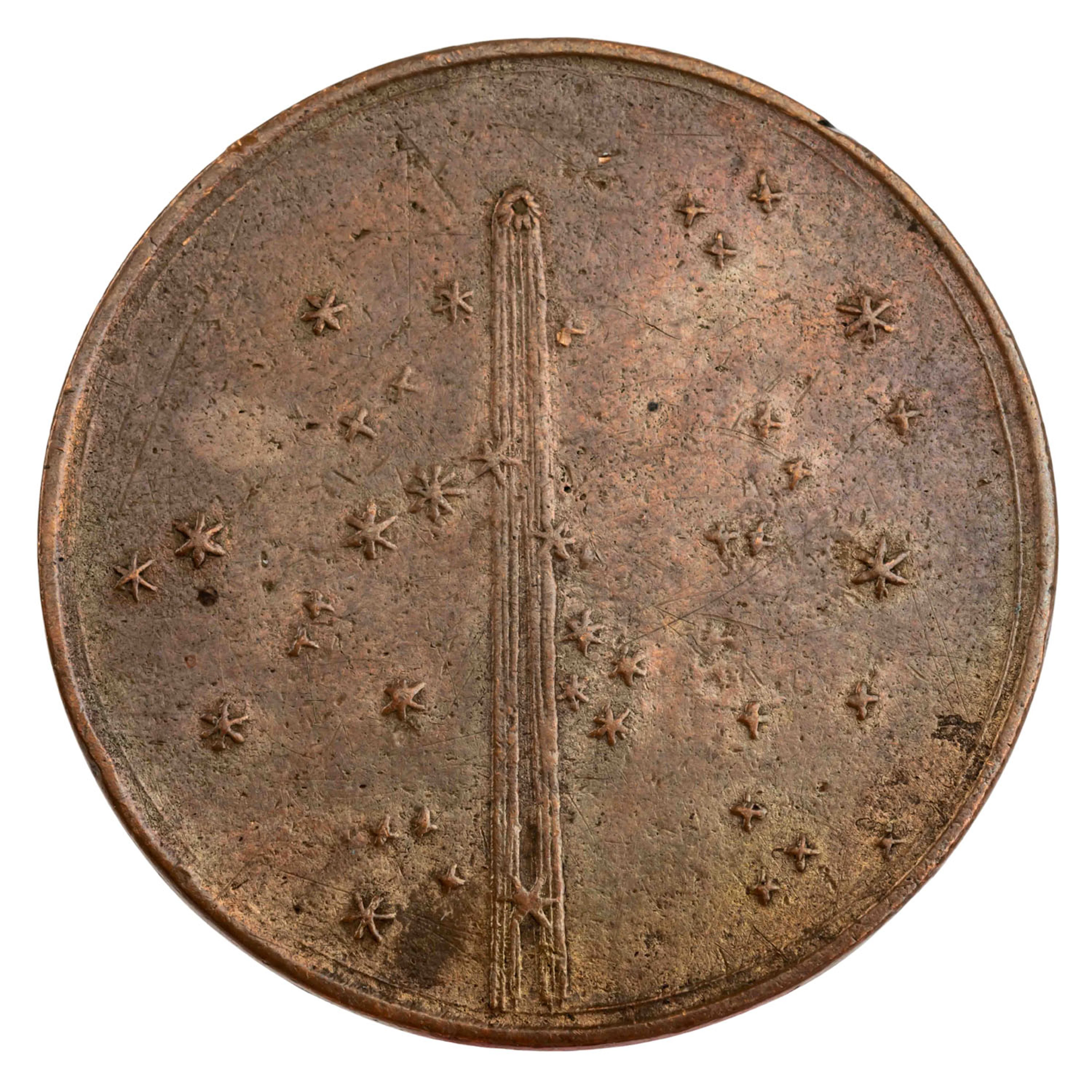 Bronzegedenkmedaille anlässlich des Kometen 1680 (C/1680 V1)