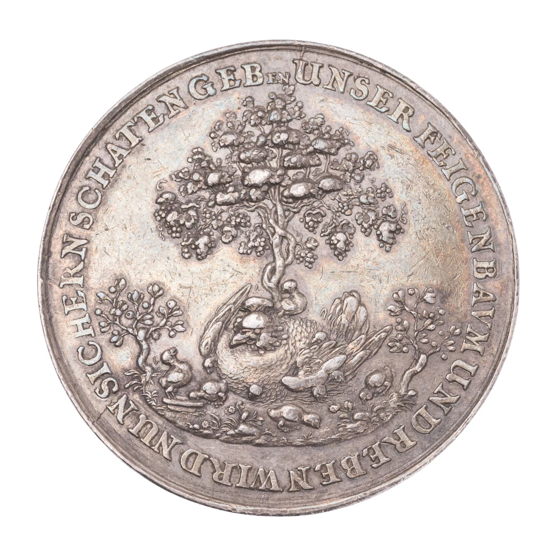 Freie und Hansestadt Hamburg – Silbermedaille 1651, „Gluckhennenmedaille“