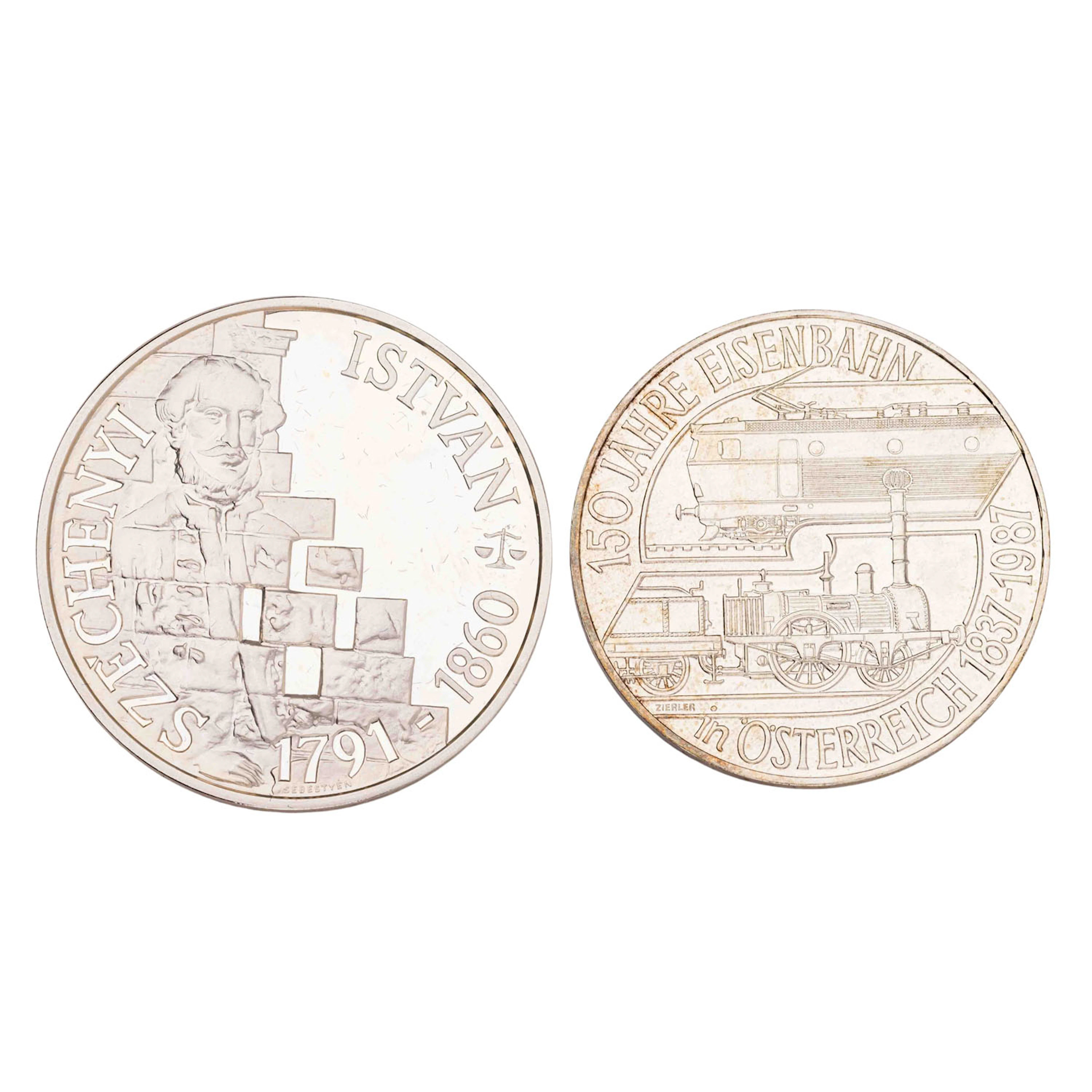 Lot Österreich-Ungarn - 500 Schilling 1987 und 500 Forint 1991