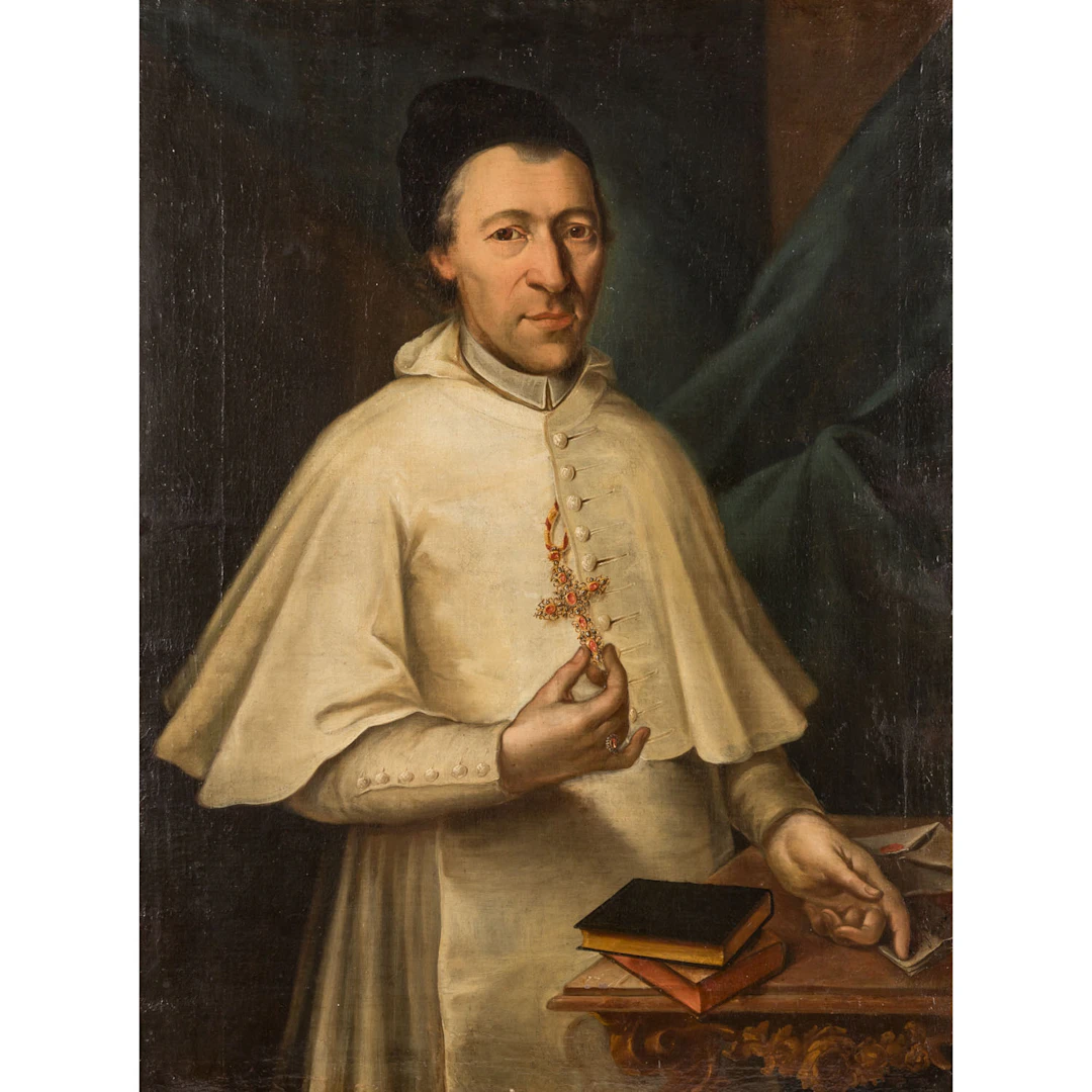 HERTZ, JOAHNN MICHAEL (1725-1790), "Porträt des Abtes Nicolaus Koos"