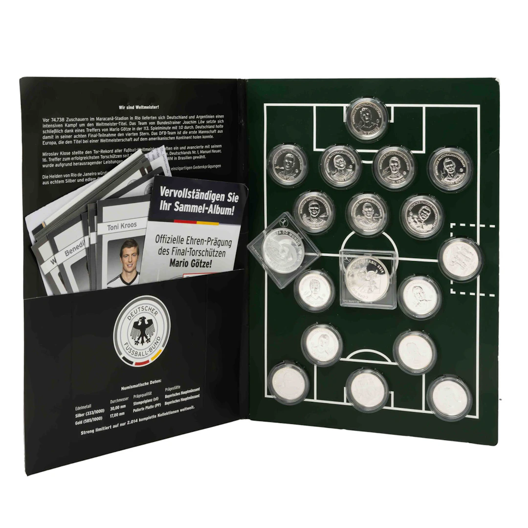 BRD/SILBER - Die offiziellen Gedenkprägungen der deutschen Nationalmannschaft
