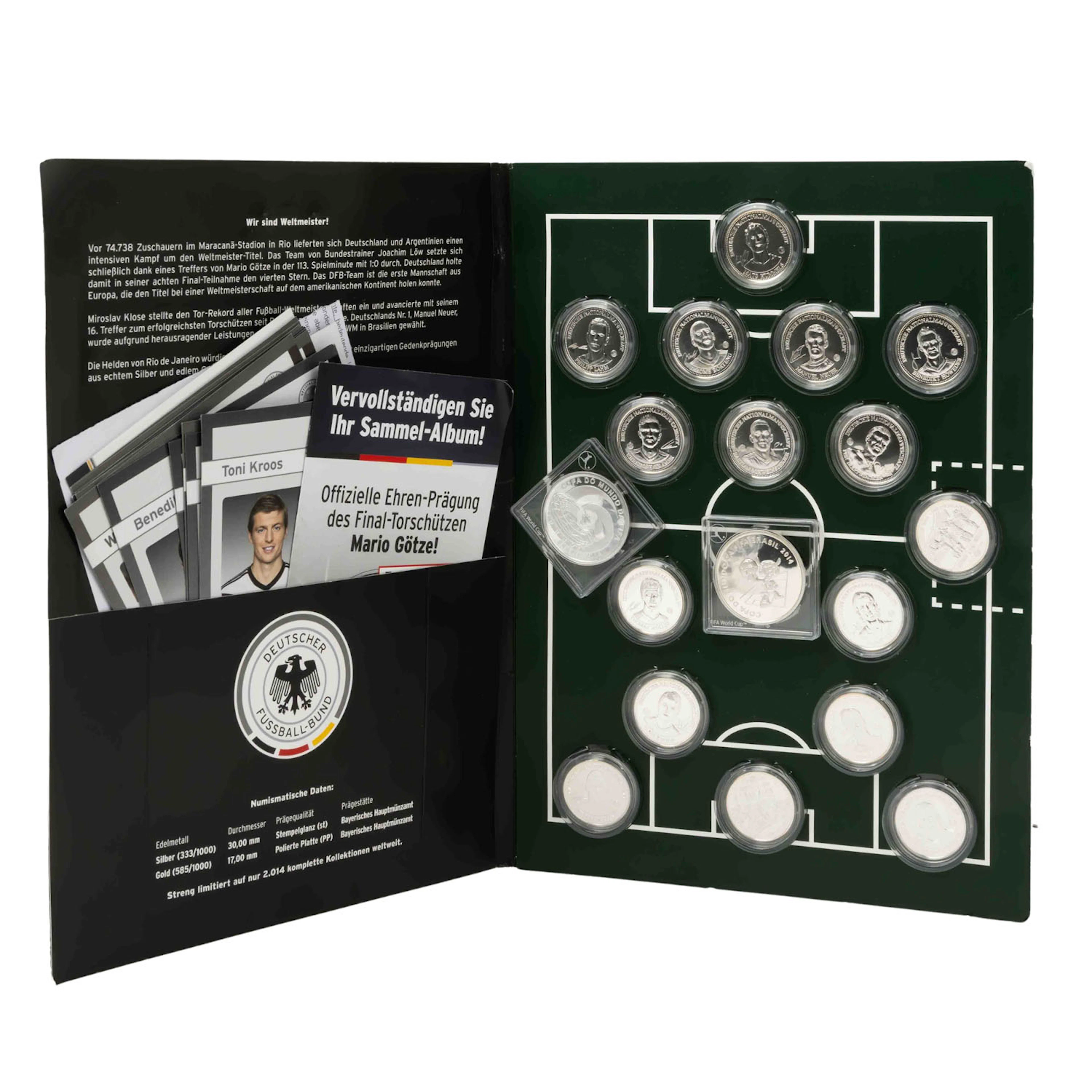 BRD/SILBER - Die offiziellen Gedenkprägungen der deutschen Nationalmannschaft