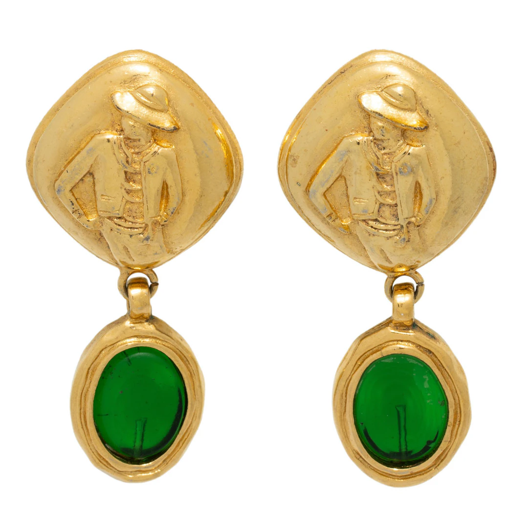 CHANEL VINTAGE Ohrclips, Koll. 1971 - 1980.