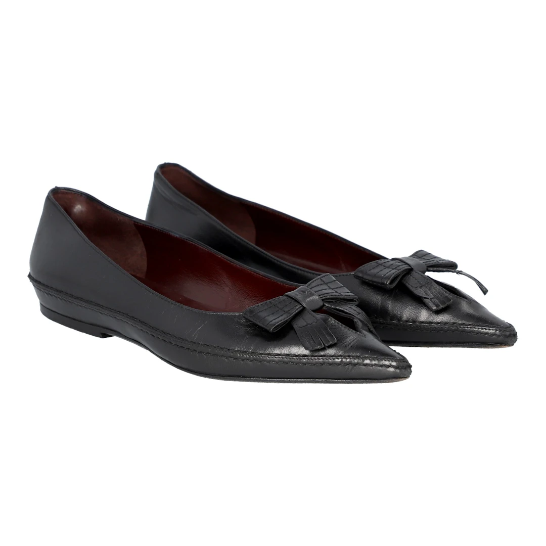 CHANEL VINTAGE Ballerinas, Gr. 38,5.