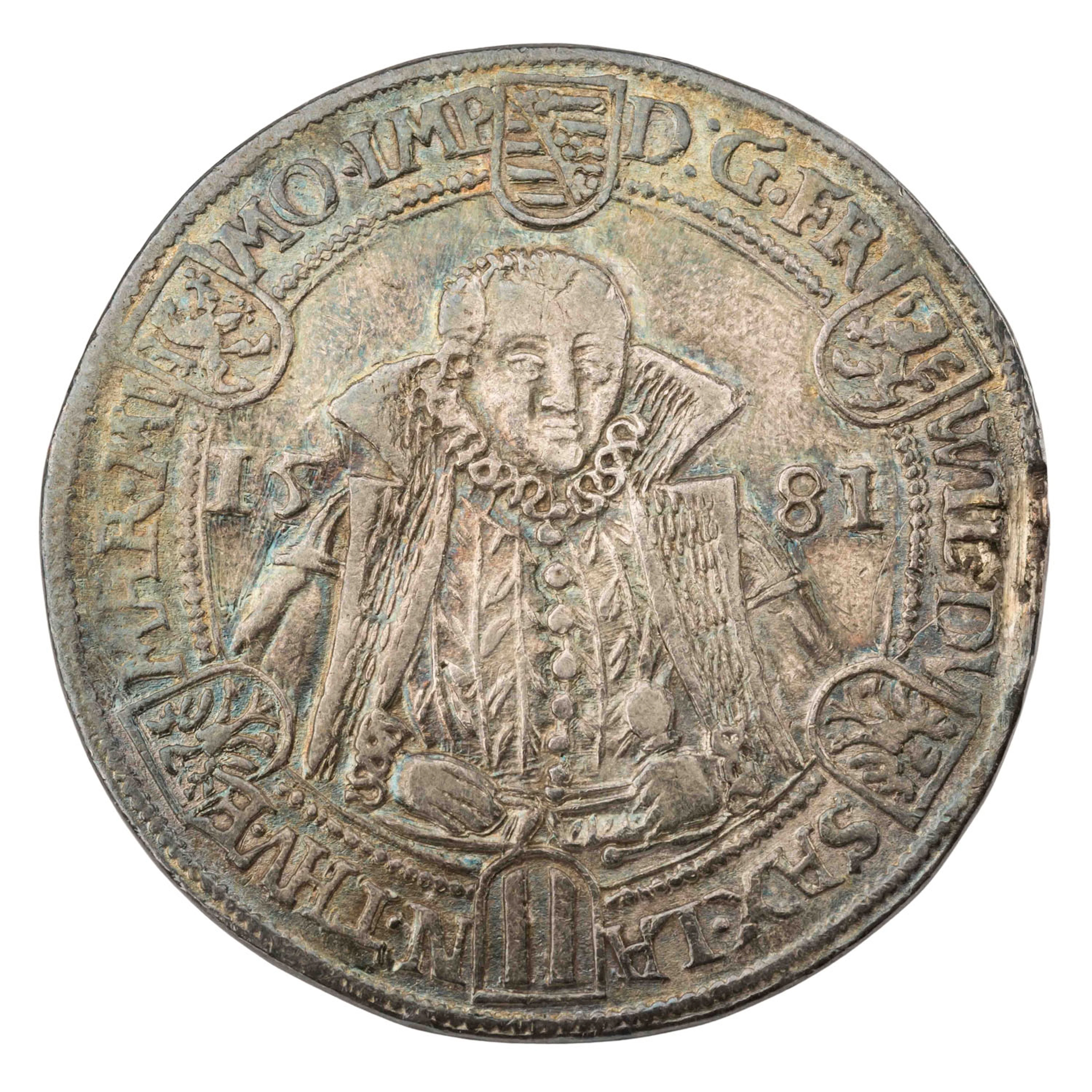 Sachsen-Weimar – 1 Taler 1581, Friedrich William I. und Johannes II.