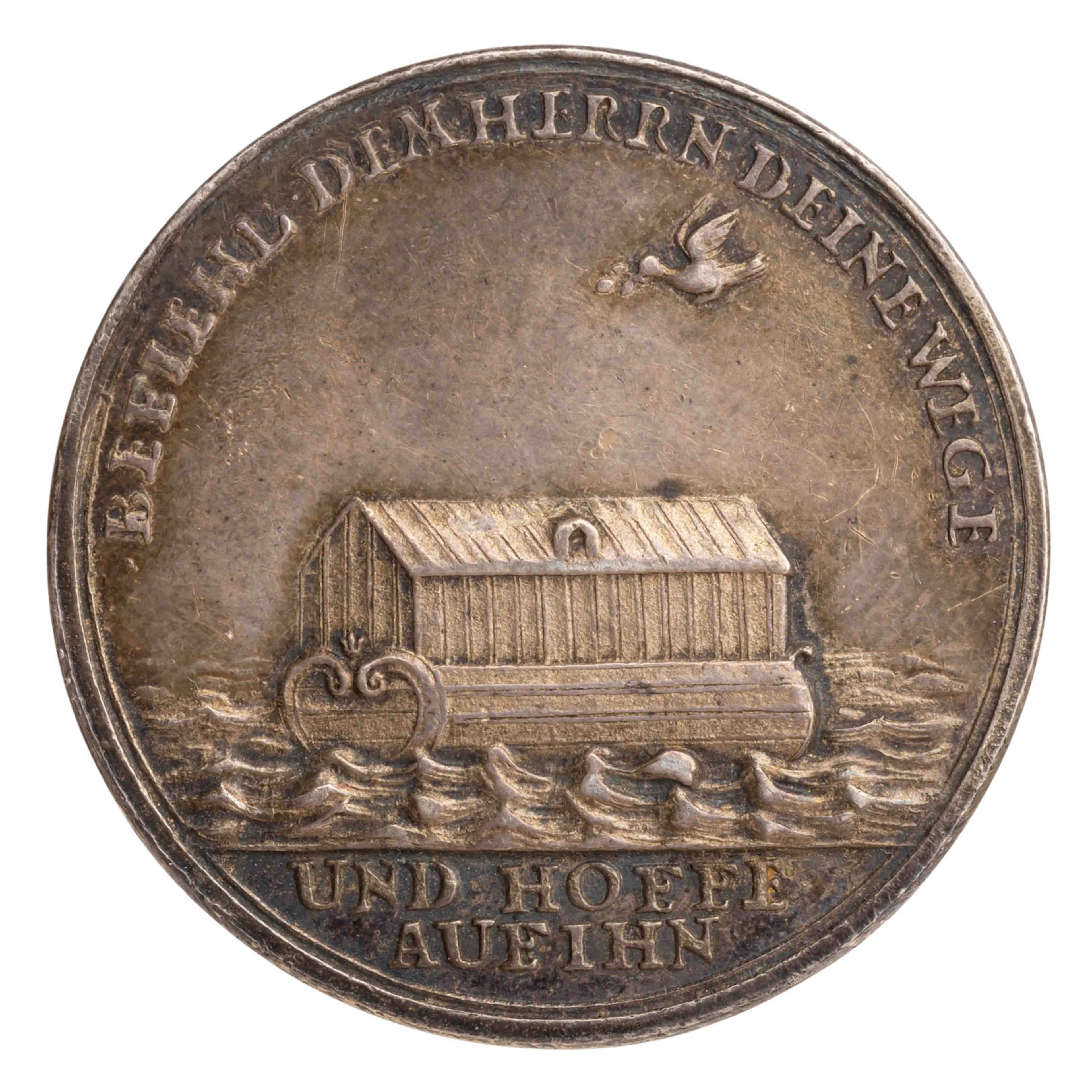 Preussen/SILBERmedaille auf die Hunger- und Wassernot in Schlesien