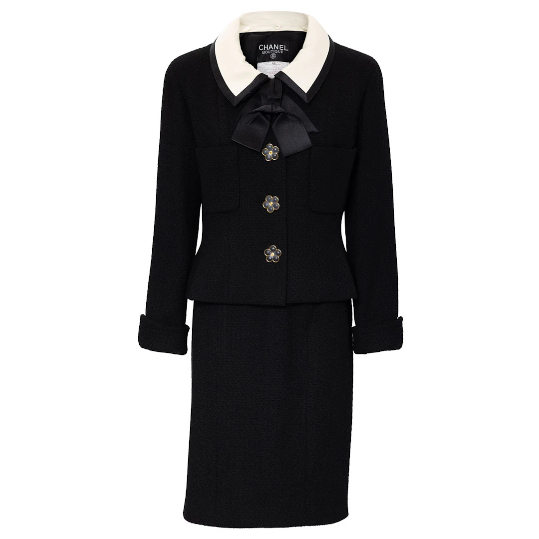 CHANEL BOUTIQUE VINTAGE Kostüm, Gr. ca. 38, Koll.: 25 - S/S 1991.