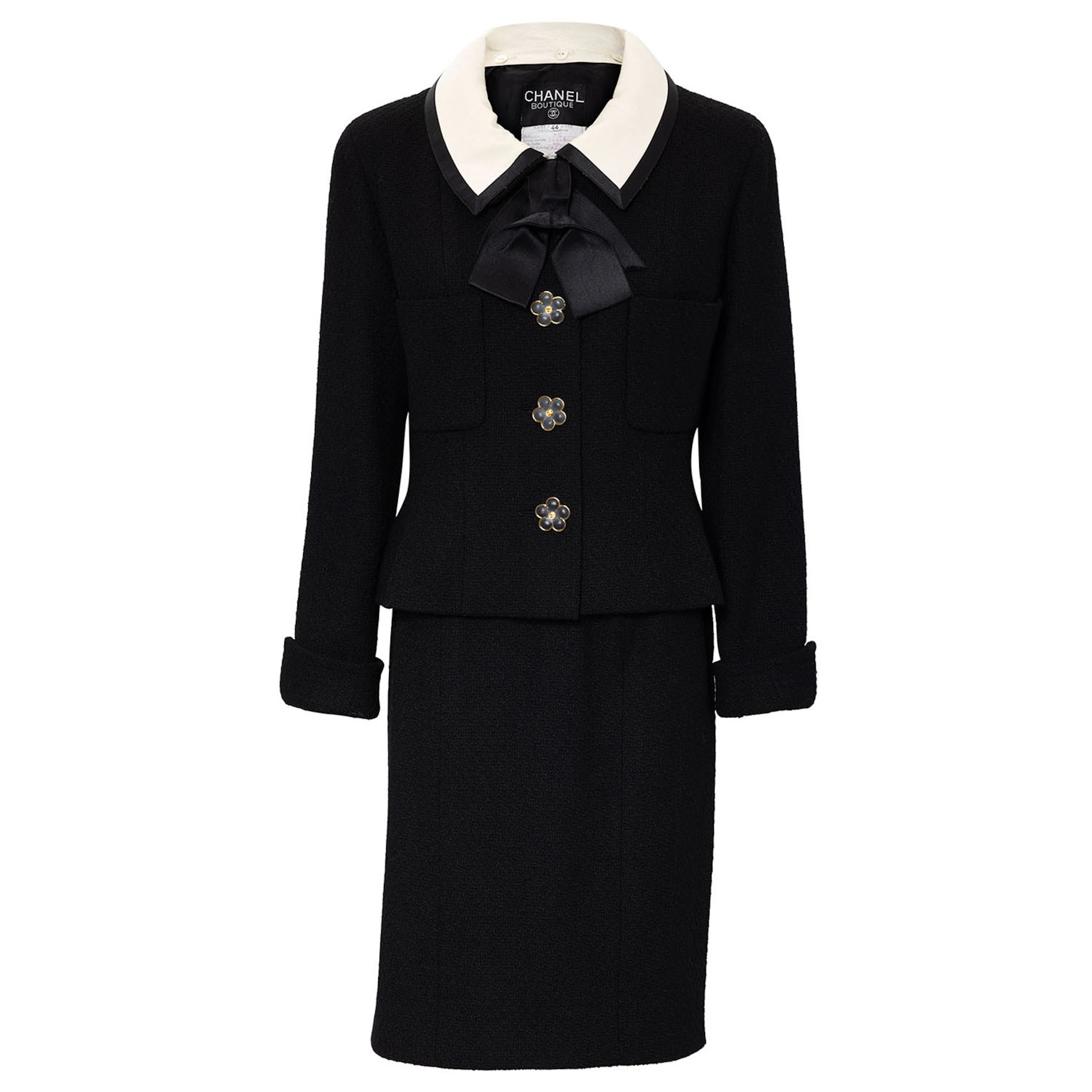 CHANEL BOUTIQUE VINTAGE Kostüm, Gr. ca. 38, Koll.: 25 - S/S 1991.