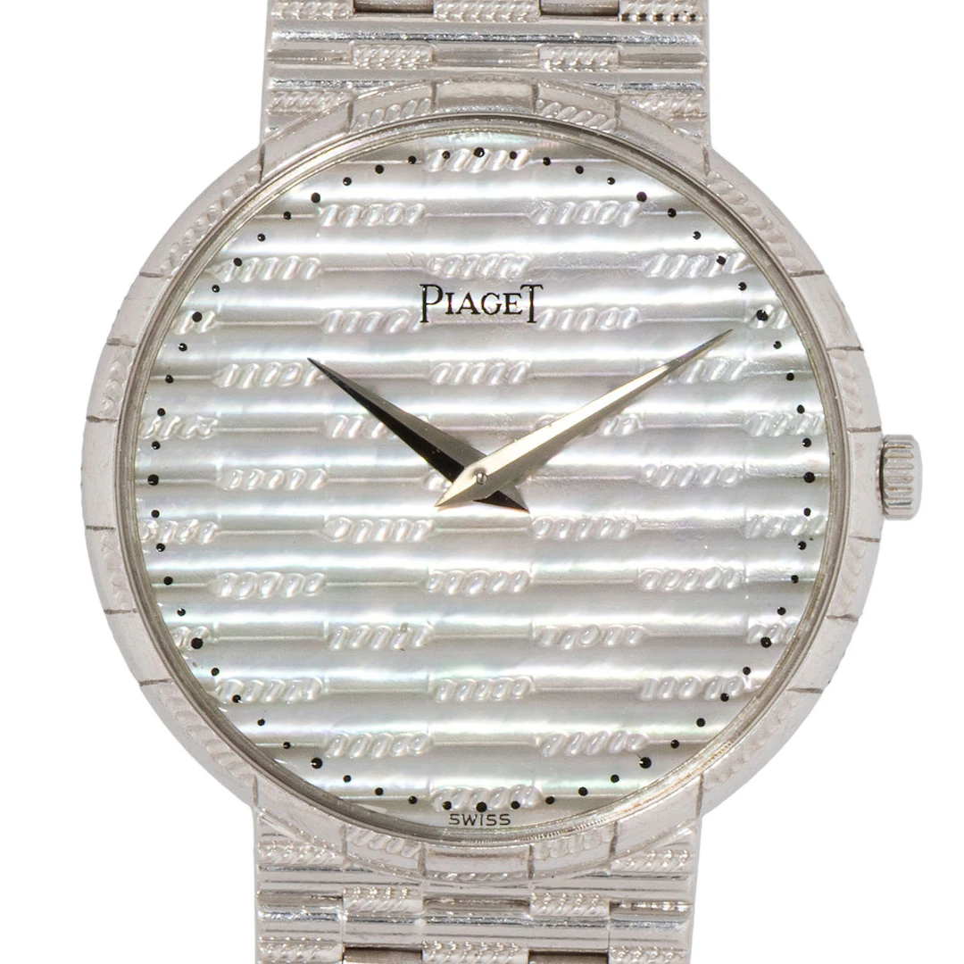 PIAGET seltene und feine Neo-Vintage "Perlmutt" Damenuhr, Ref. 8025