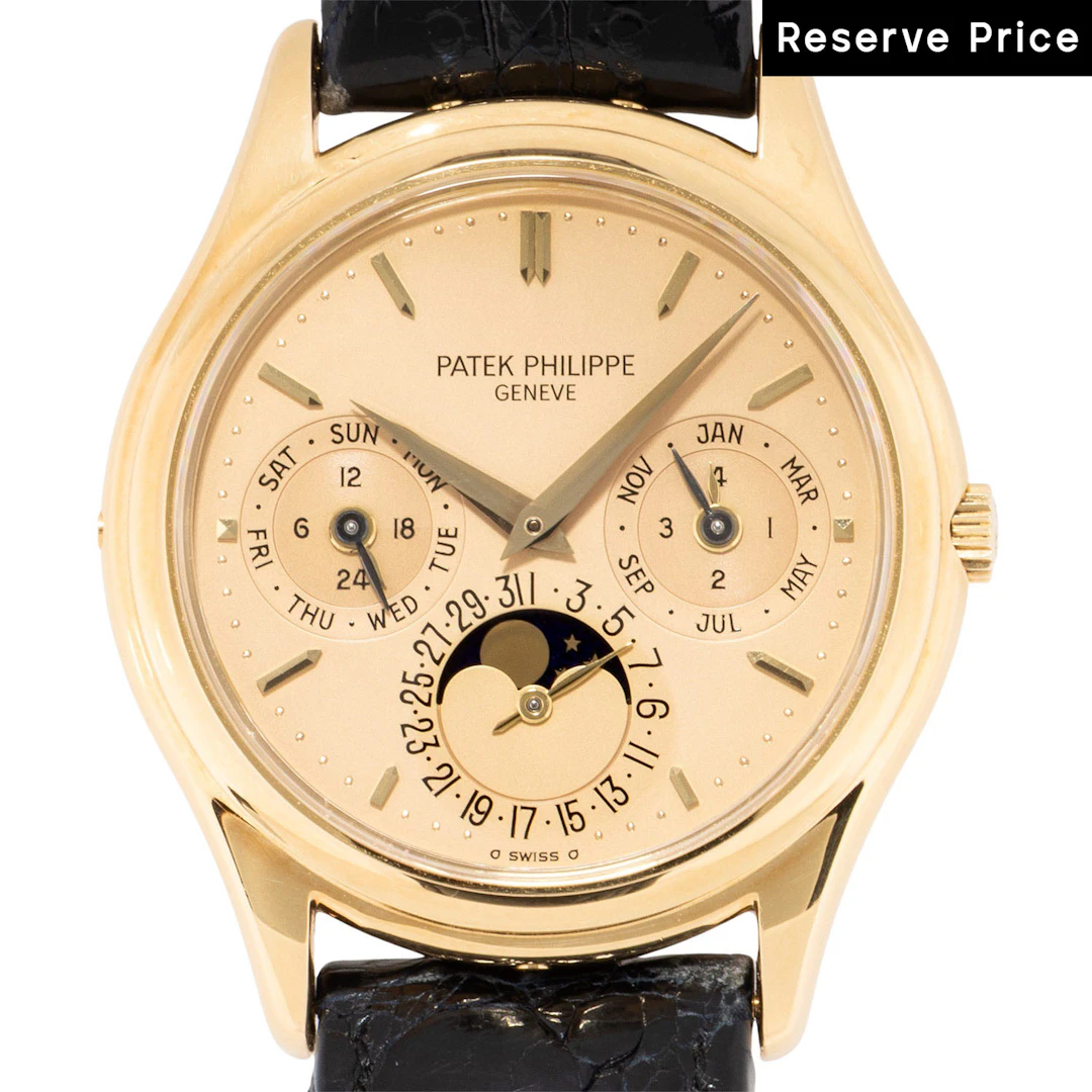 PATEK PHILIPPE extrem seltener Vintage Ewiger Kalender "Doré", Ref.