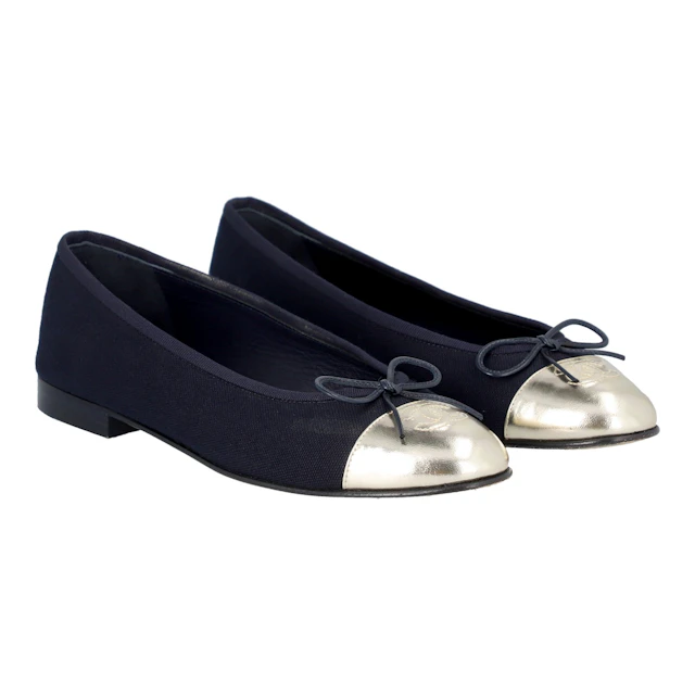 CHANEL VINTAGE Ballerinas, Gr. 38,5.