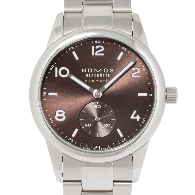 NOMOS Club Sport Neomatik 39 'Tabak' Herrenuhr Ref. 759 mit Box und