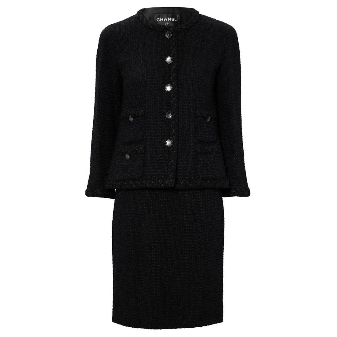 CHANEL Kostüm "LITTLE BLACK JACKET", Gr. 38 (fr. 40), Koll.: C2011.