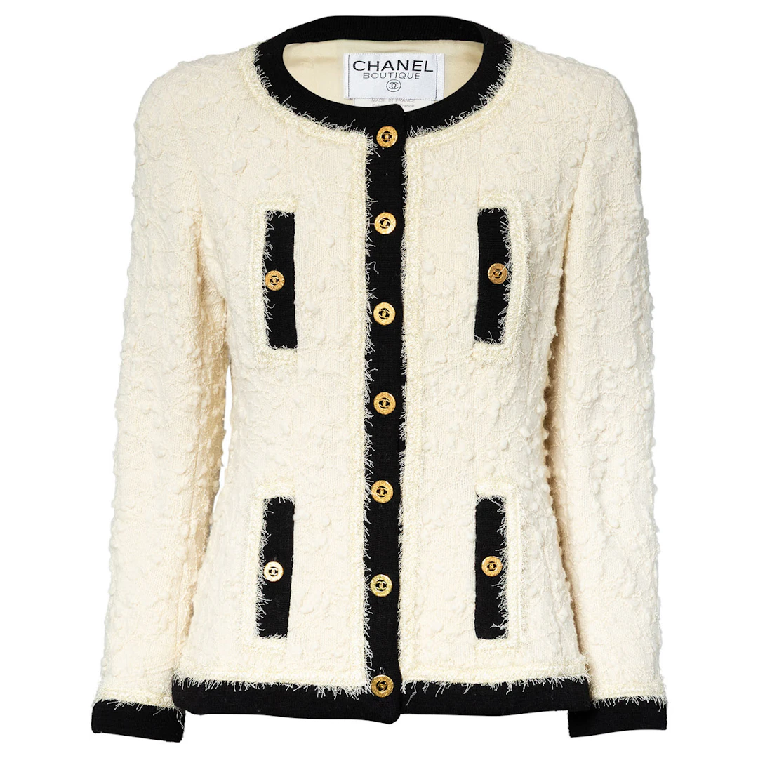 CHANEL BOUTIQUE VINTAGE Kostüm, Gr. ca. 38, Koll.: A 1994.