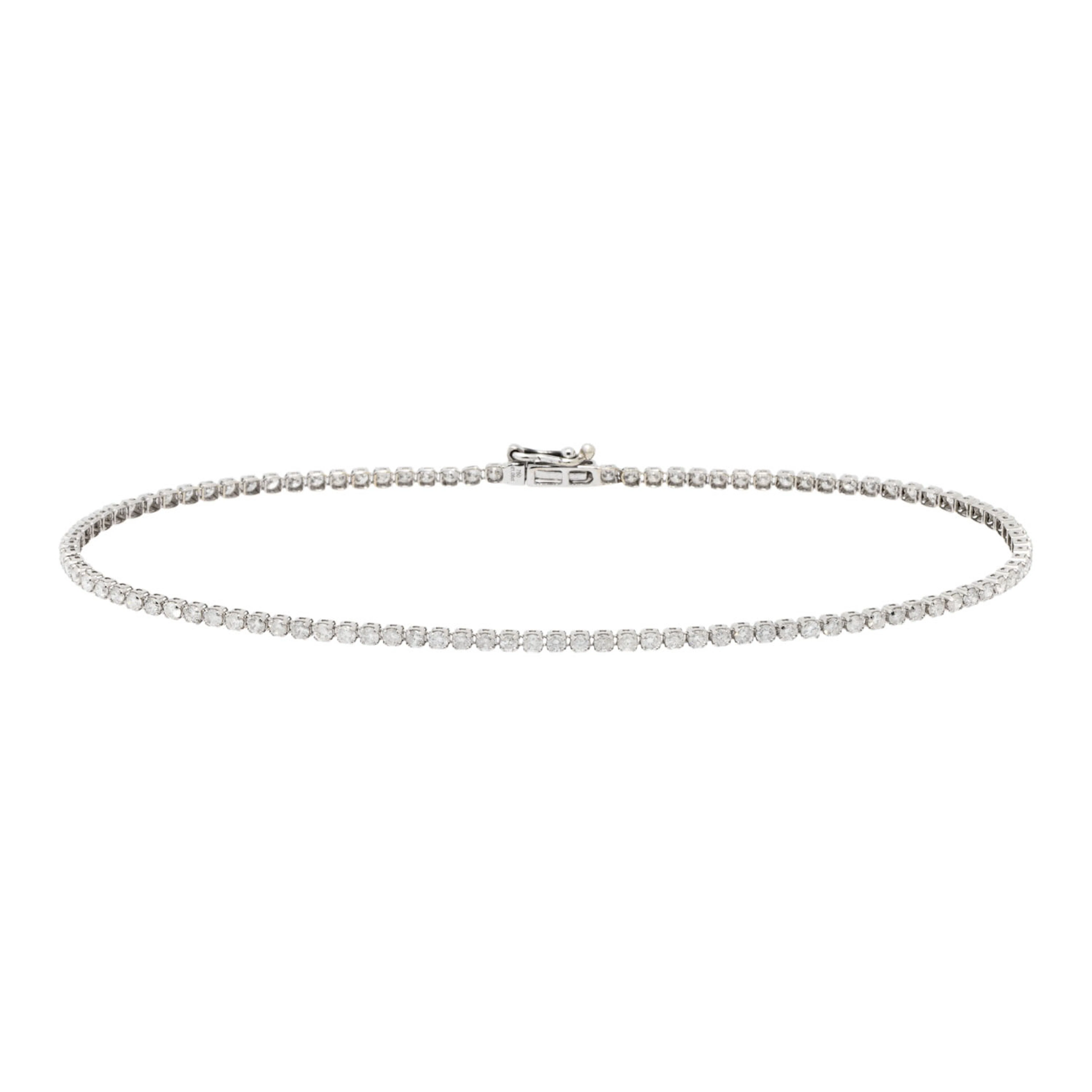 Feines Tennisarmband mit Brillanten