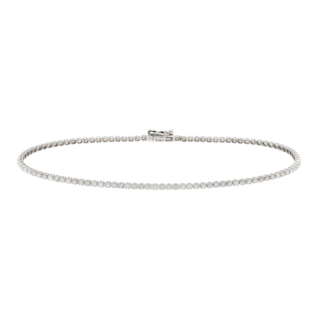 Feines Tennisarmband mit Brillanten