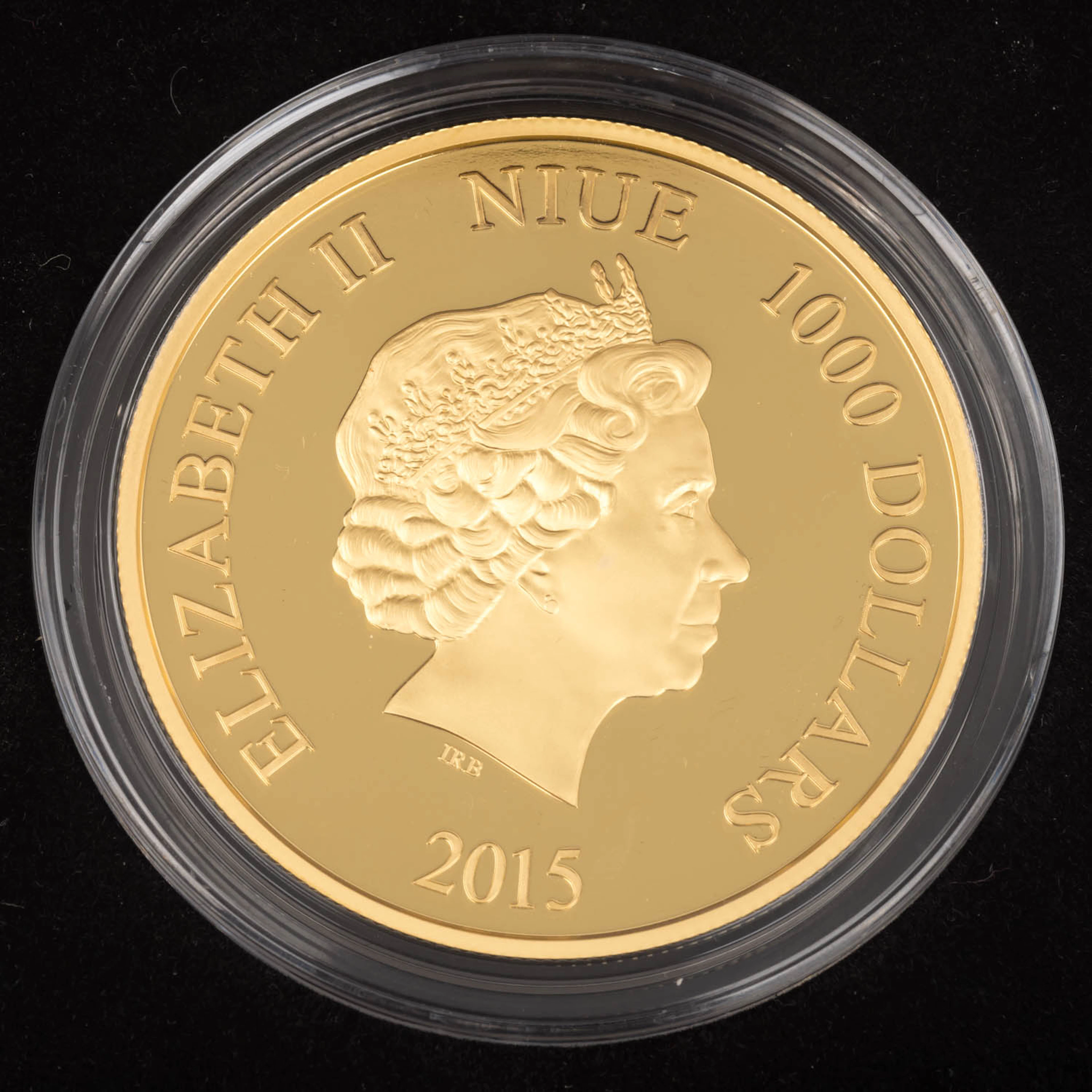 Niue/Gold - 1000 Dollars 2015, Dresden Frauenkirche, 10.Jahrestag der Weihe